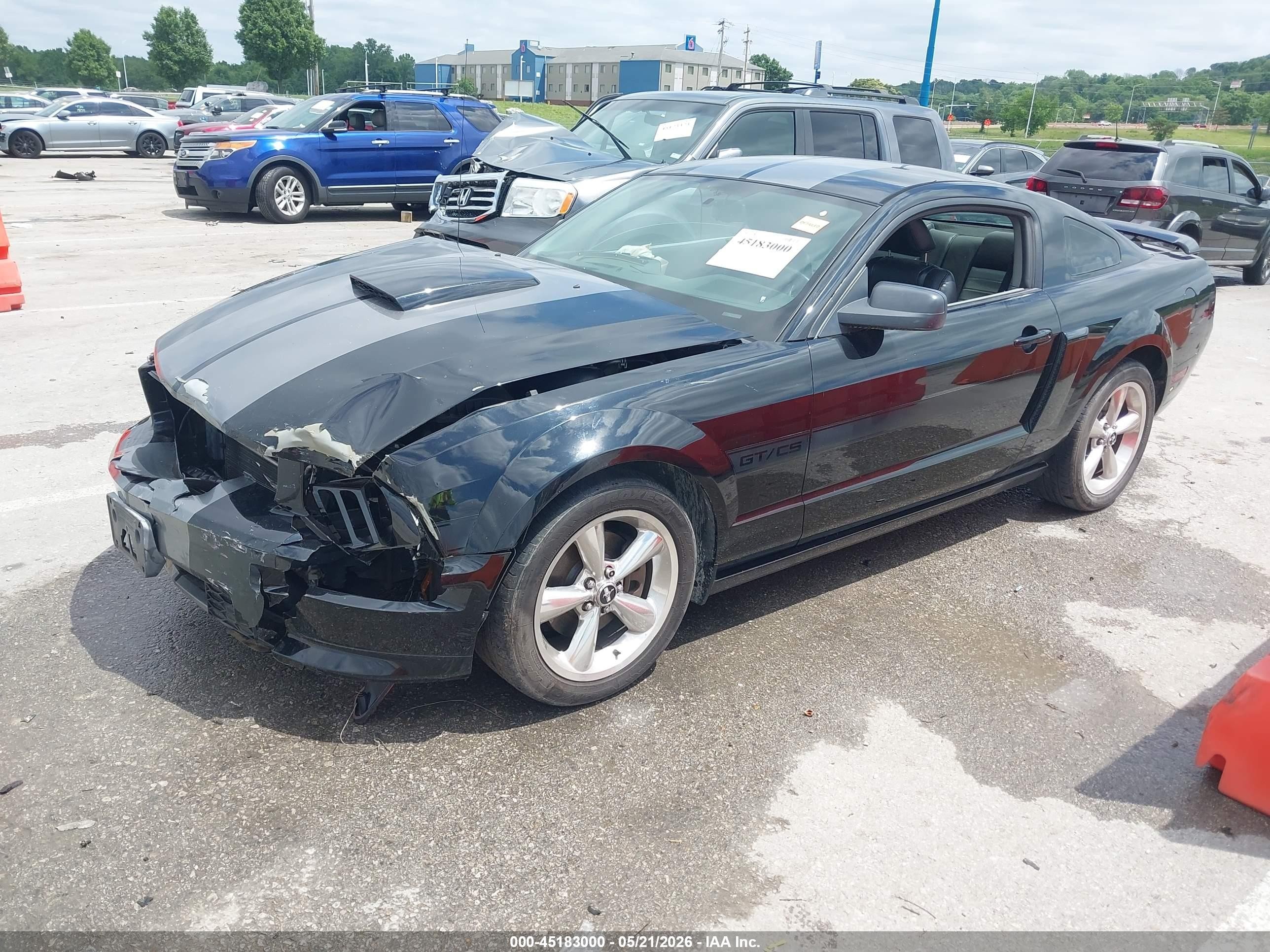 2007 Ford Mustang Gt Deluxe/gt Premium Black vin: 1ZVFT82H775248128