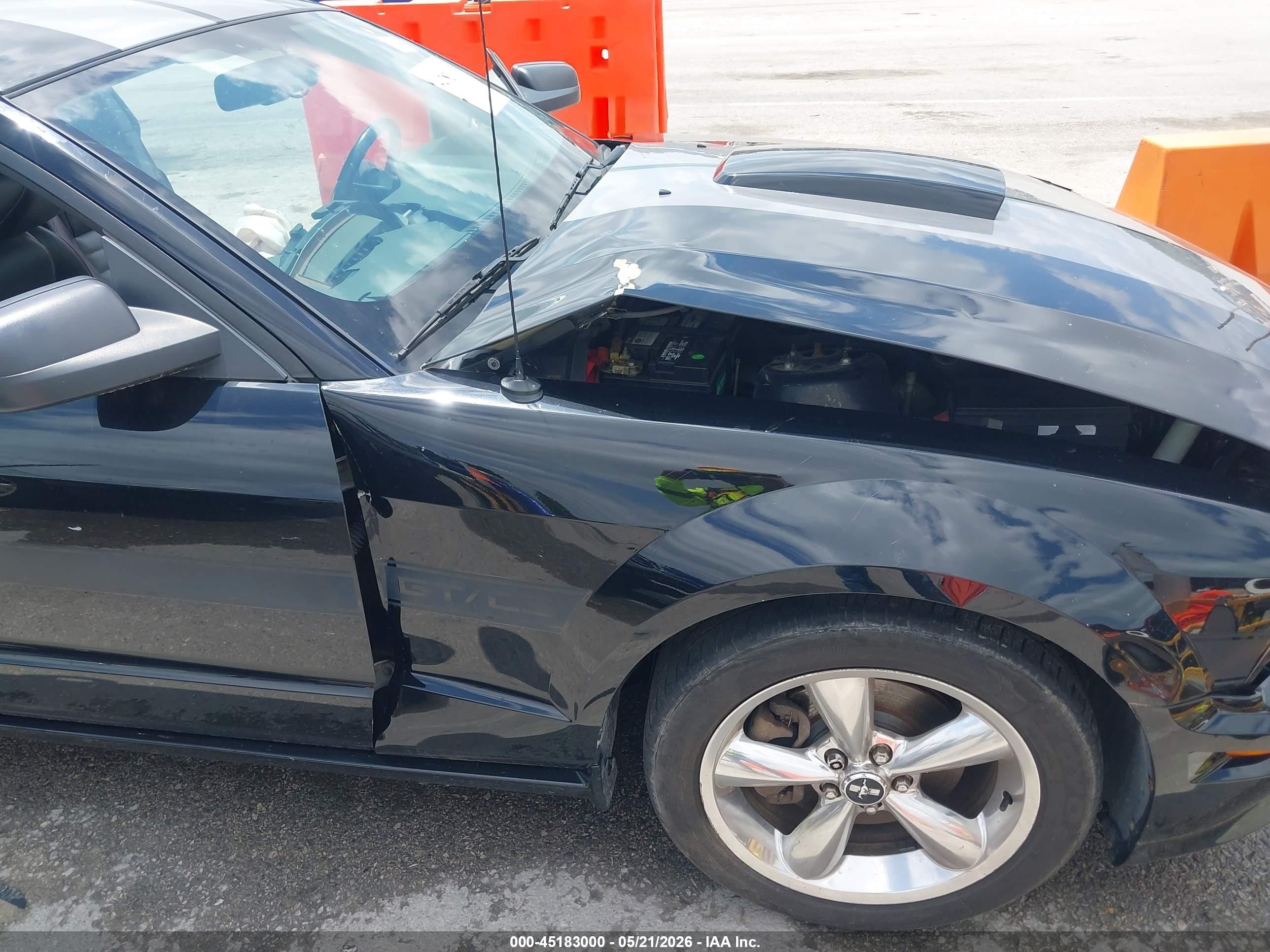2007 Ford Mustang Gt Deluxe/gt Premium Black vin: 1ZVFT82H775248128