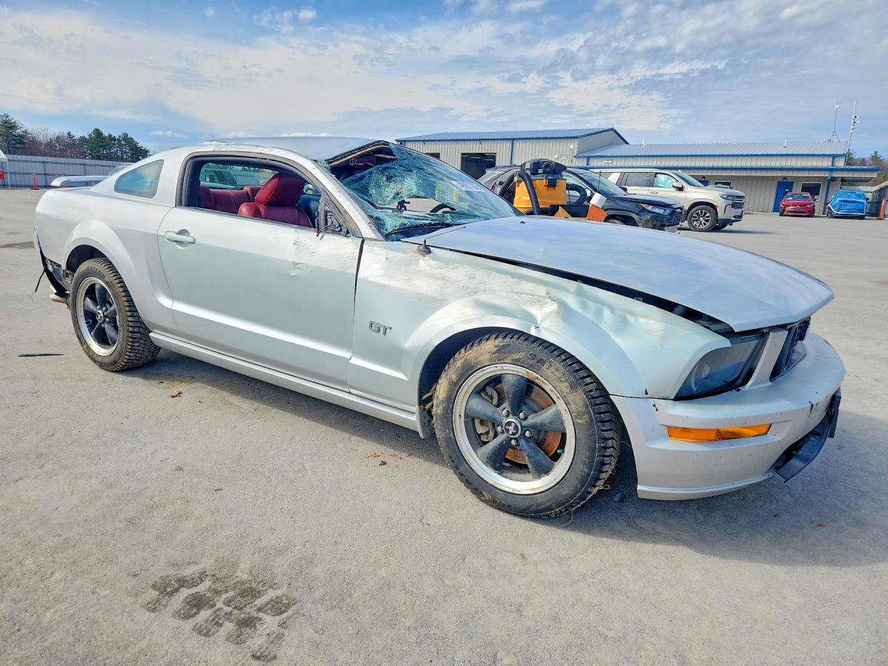 2007 Ford Mustang Gt Серебряный vin: 1ZVFT82H875224775