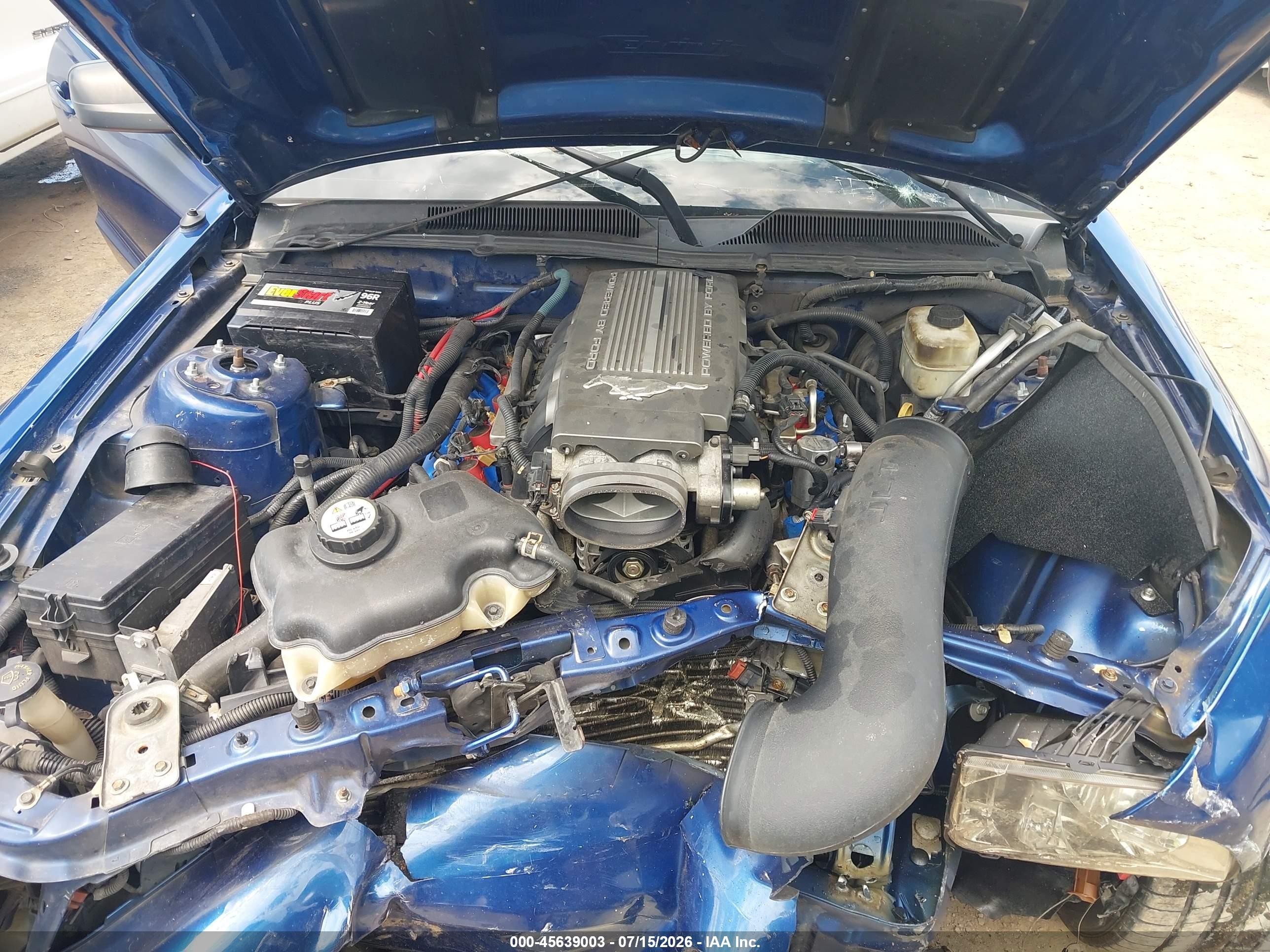 2007 Ford Mustang Gt Deluxe/gt Premium Blue vin: 1ZVFT82H875302438