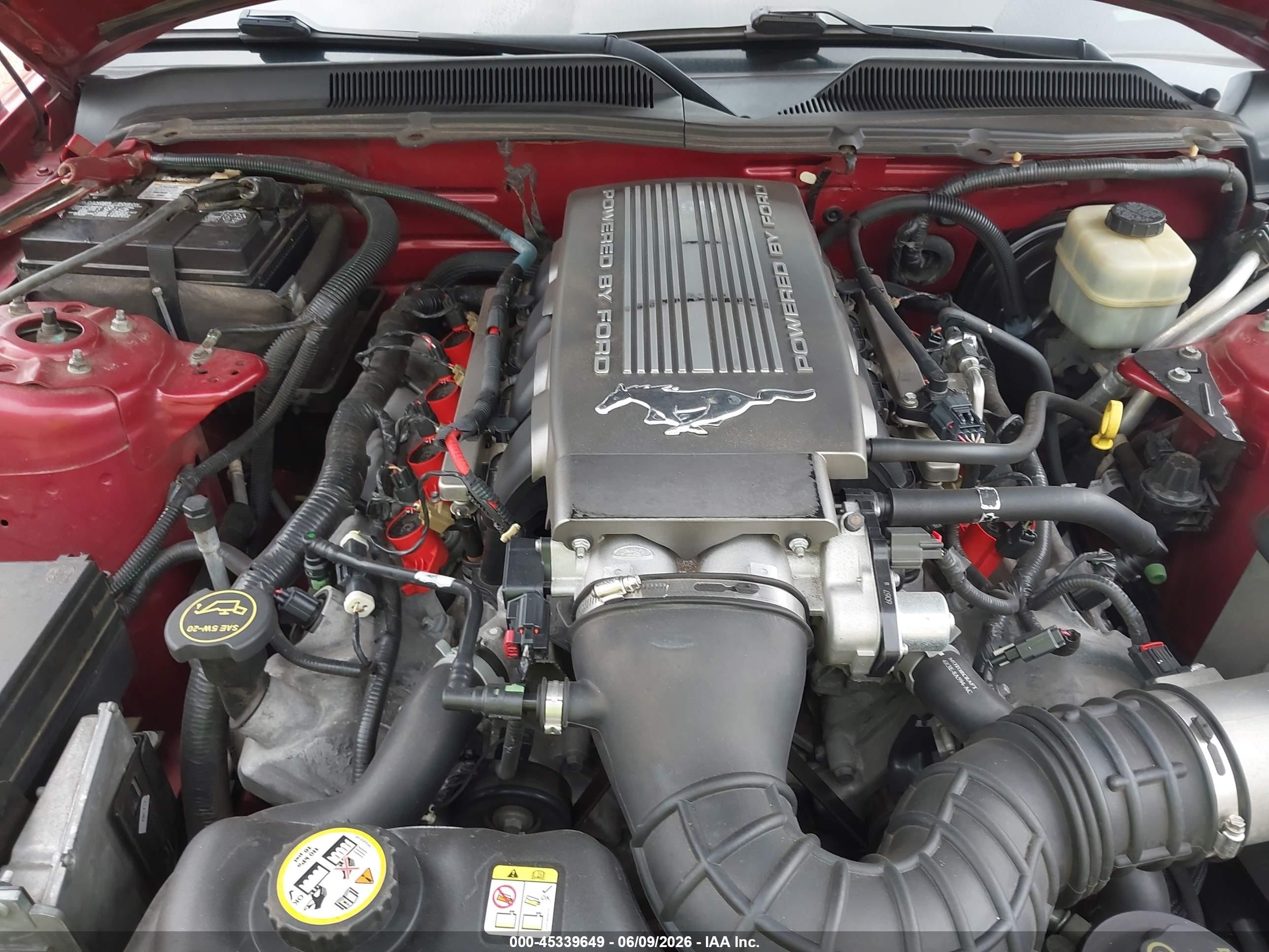 2005 Ford Mustang Gt Deluxe/gt Premium Красный vin: 1ZVFT82H955210266