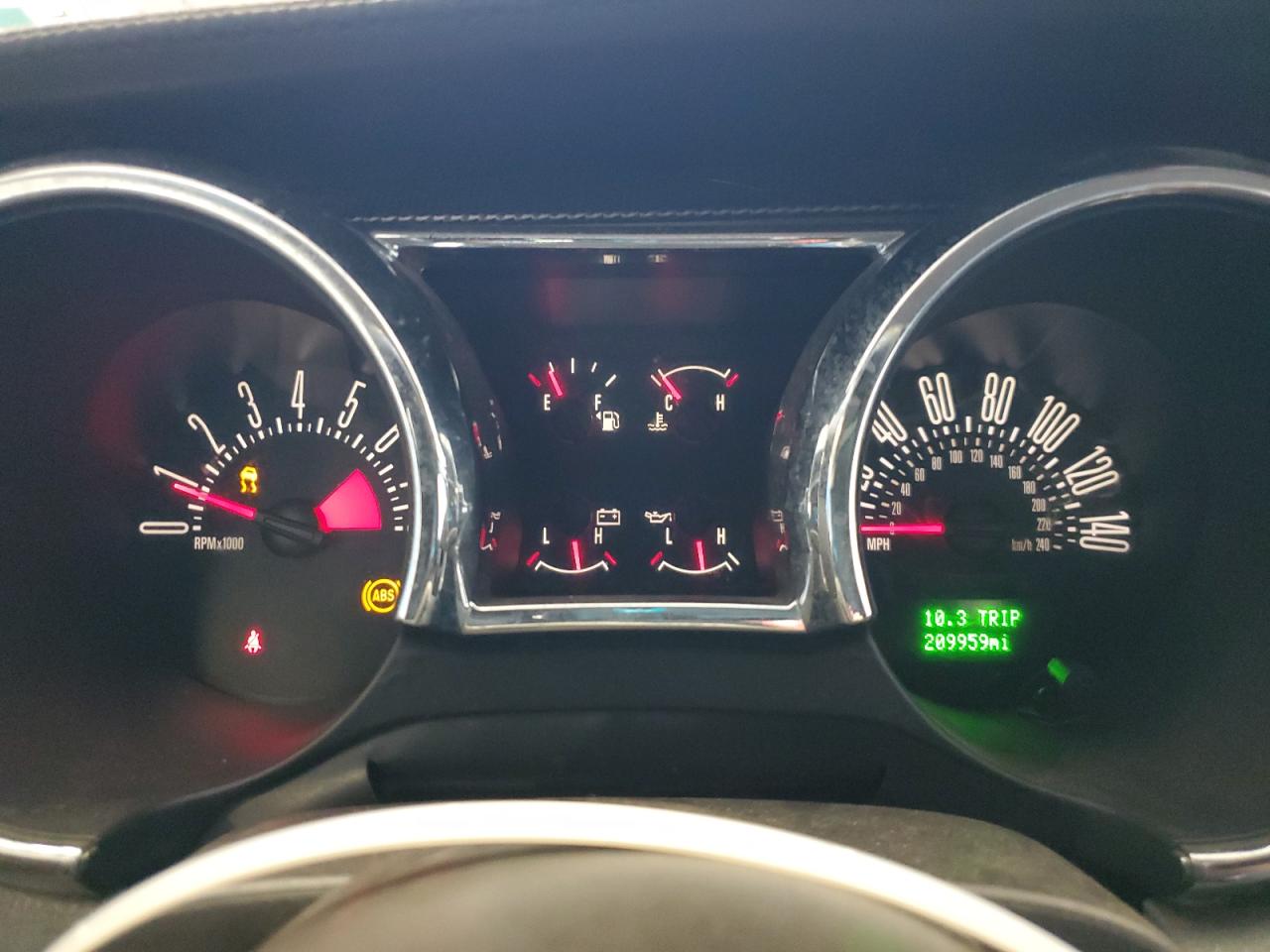2007 Ford Mustang Gt Gray vin: 1ZVFT82H975241505 Damage: Warning Light - Abs, On, Unacceptable