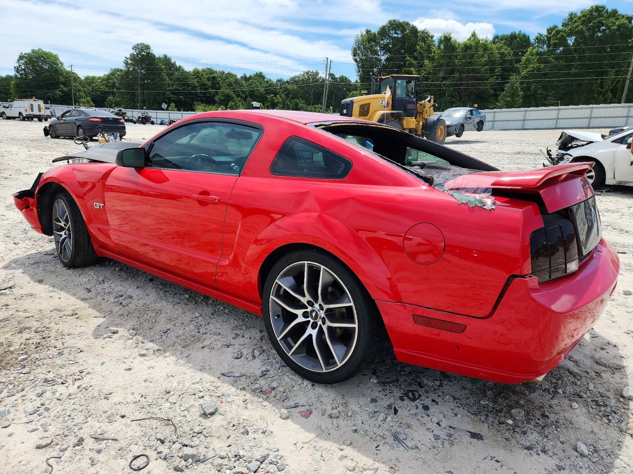 2007 Ford Mustang Gt Red vin: 1ZVFT82HX75341760