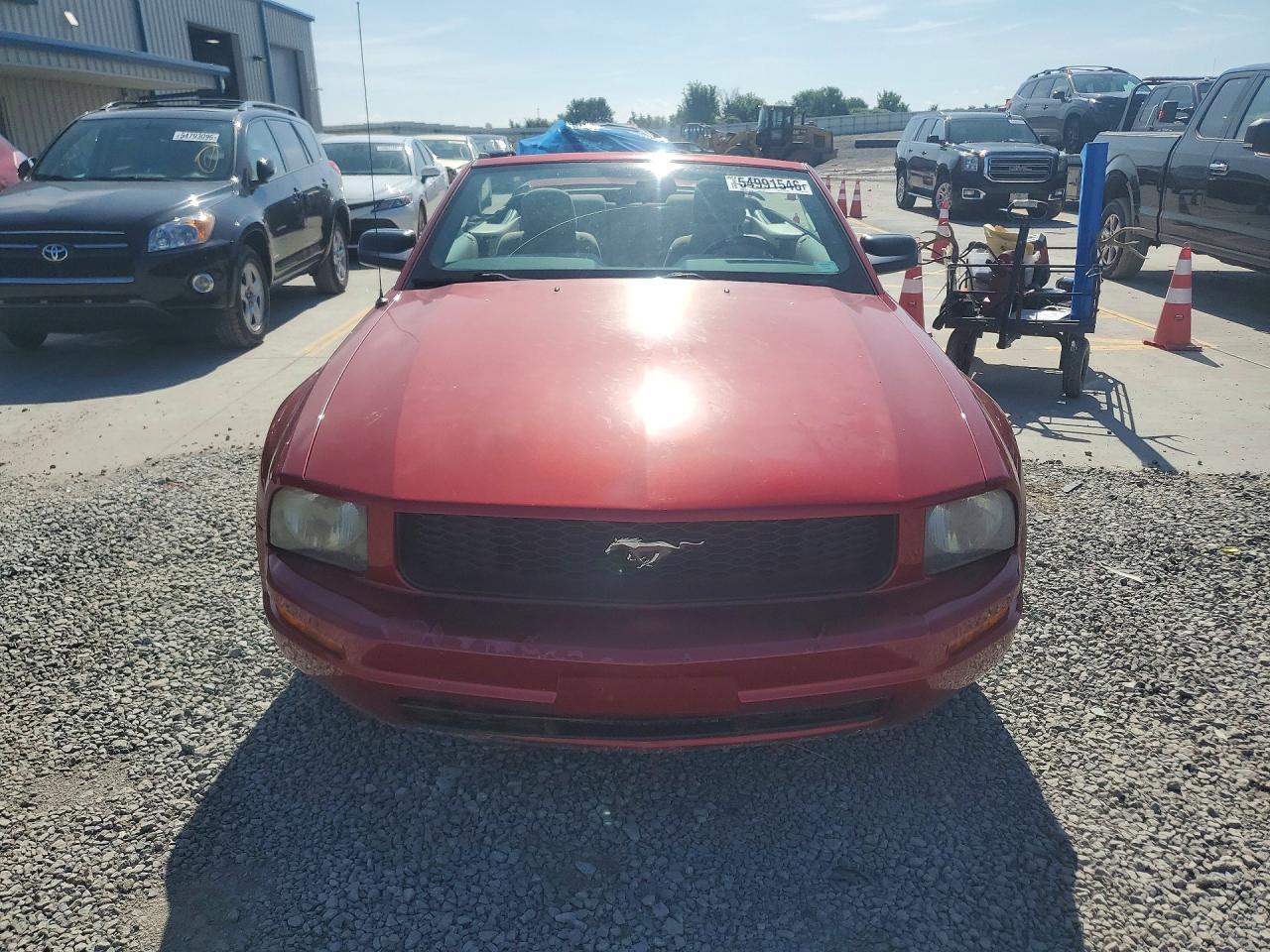 2005 Ford Mustang Red vin: 1ZVFT84N055207629