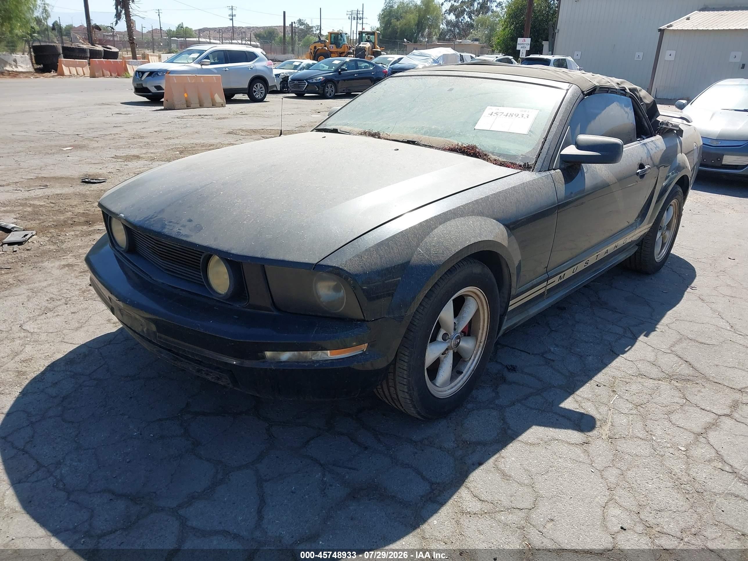 2005 Ford Mustang   Black vin: 1ZVFT84N055248682