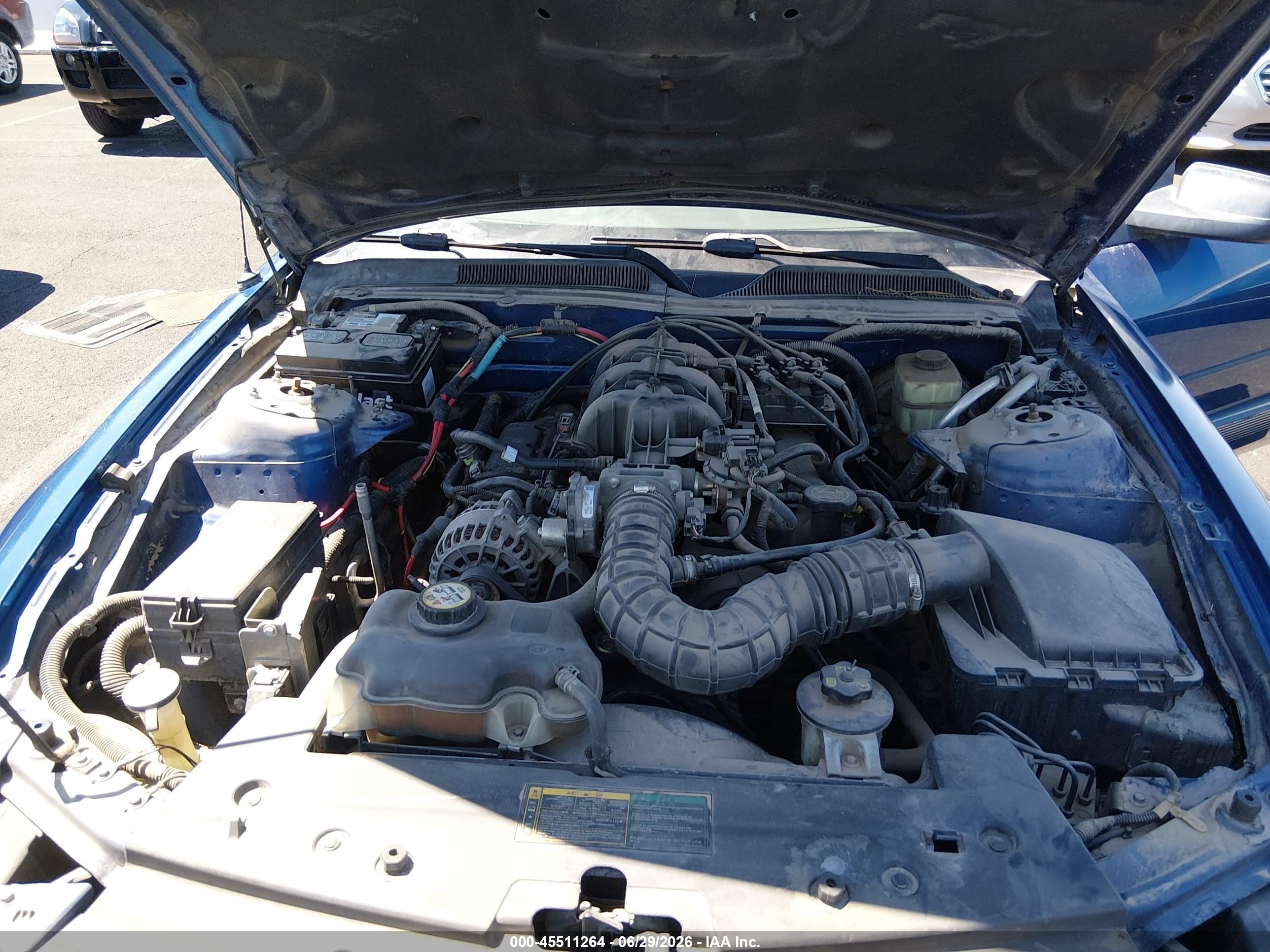 2006 Ford Mustang V6 Blue vin: 1ZVFT84N165222299
