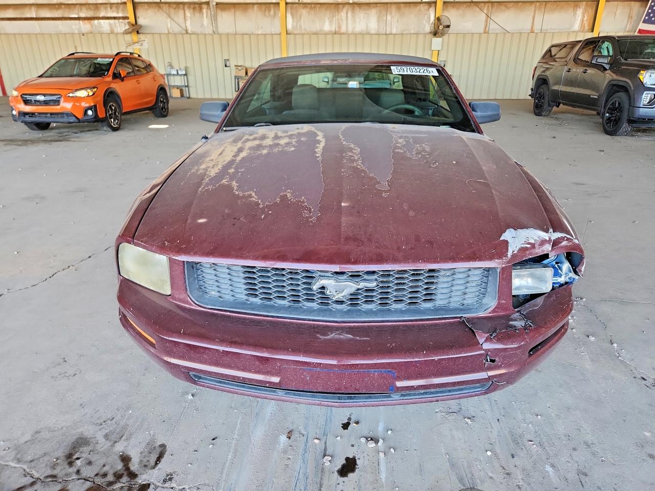 2007 Ford Mustang Maroon vin: 1ZVFT84N175196529