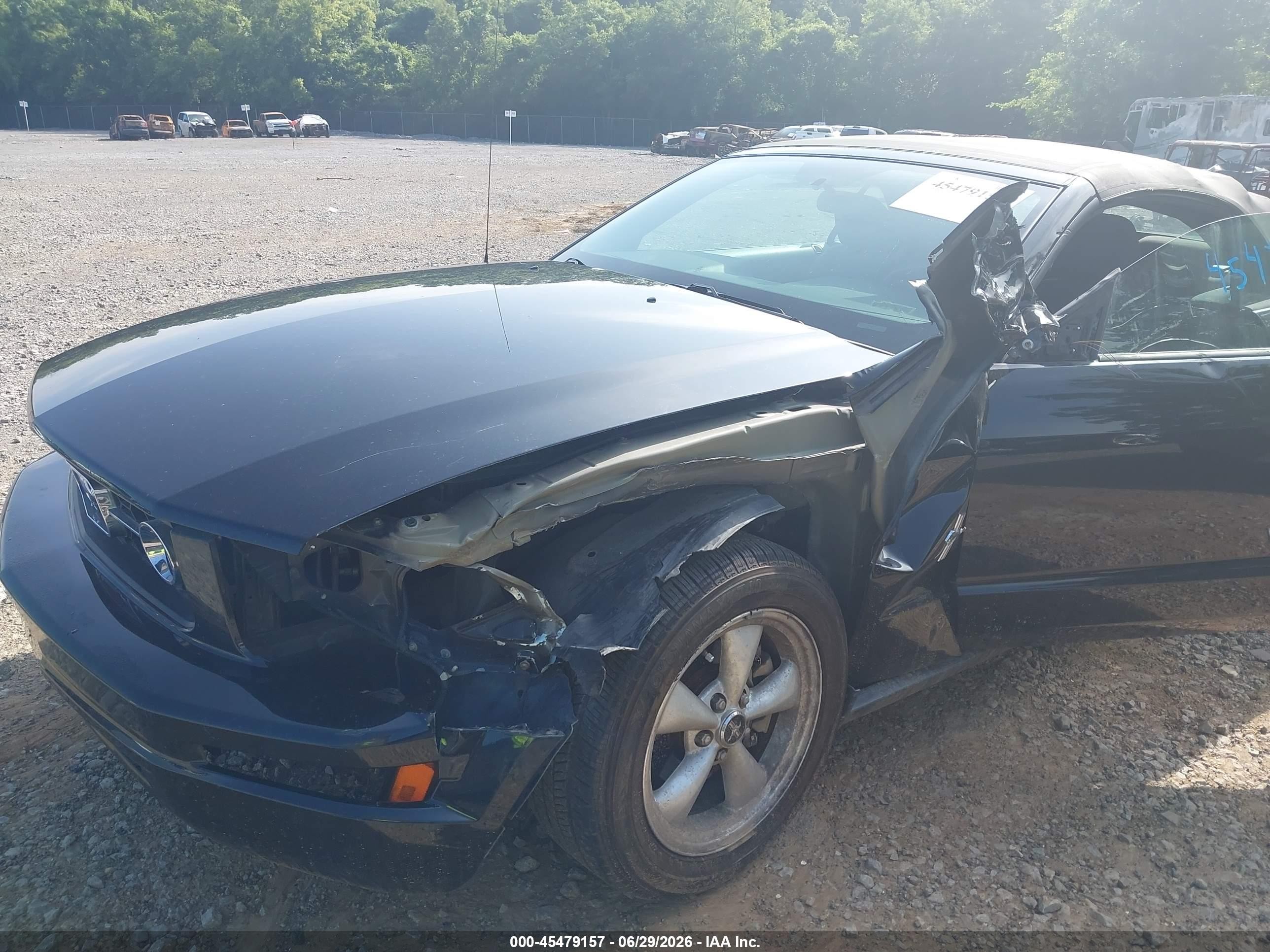 2007 Ford Mustang V6 Deluxe/v6 Premium Black vin: 1ZVFT84N175320637