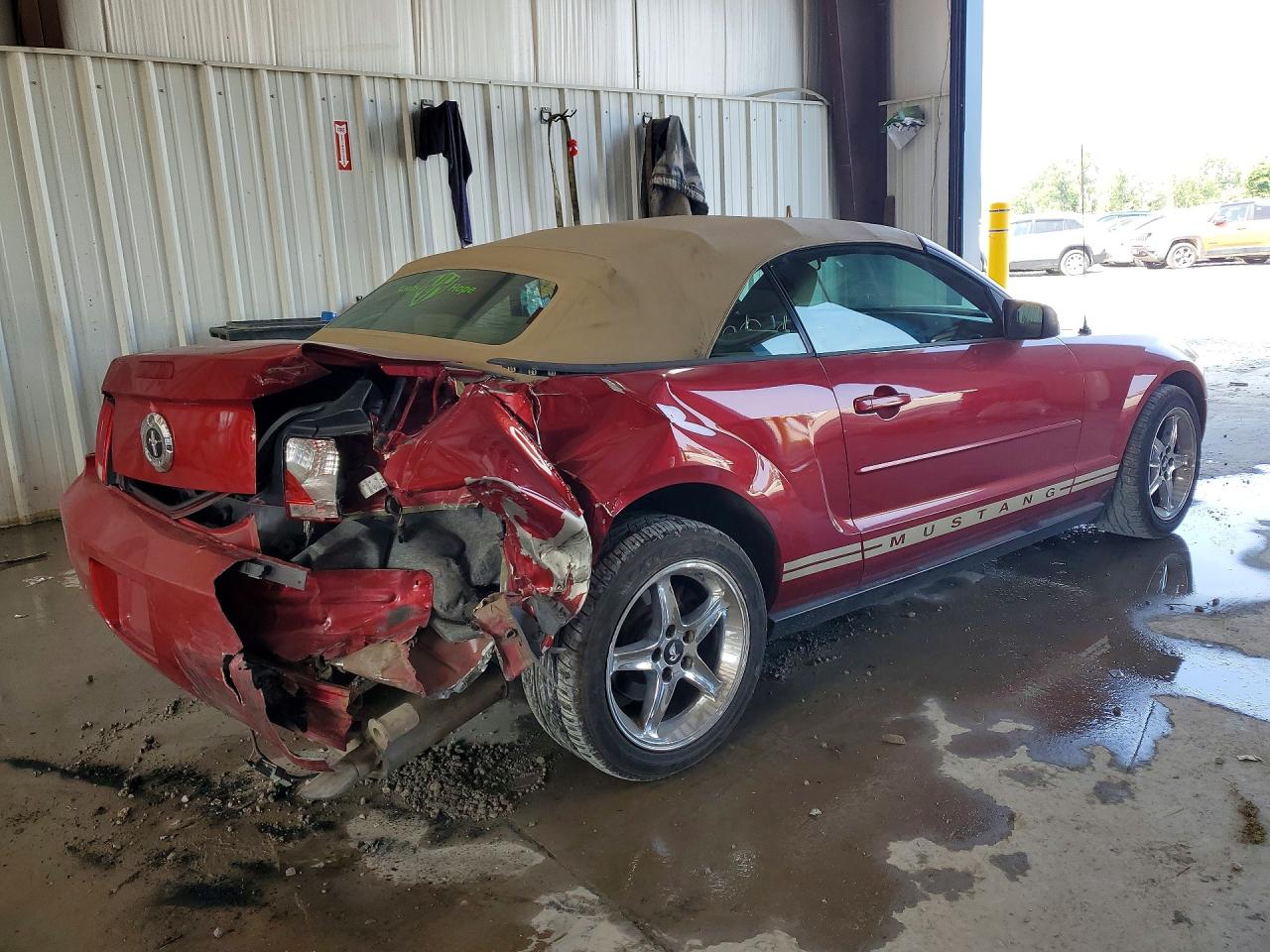 2005 Ford Mustang Red vin: 1ZVFT84N255207129