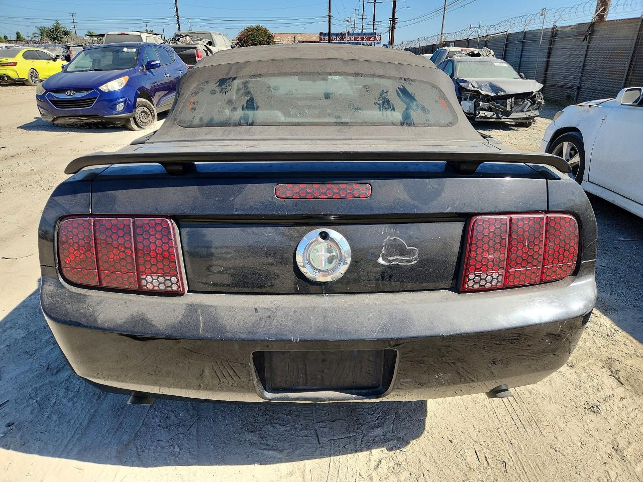 2005 Ford Mustang Black vin: 1ZVFT84N255237246