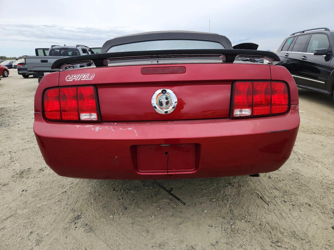 2006 Ford Mustang Red vin: 1ZVFT84N265261323