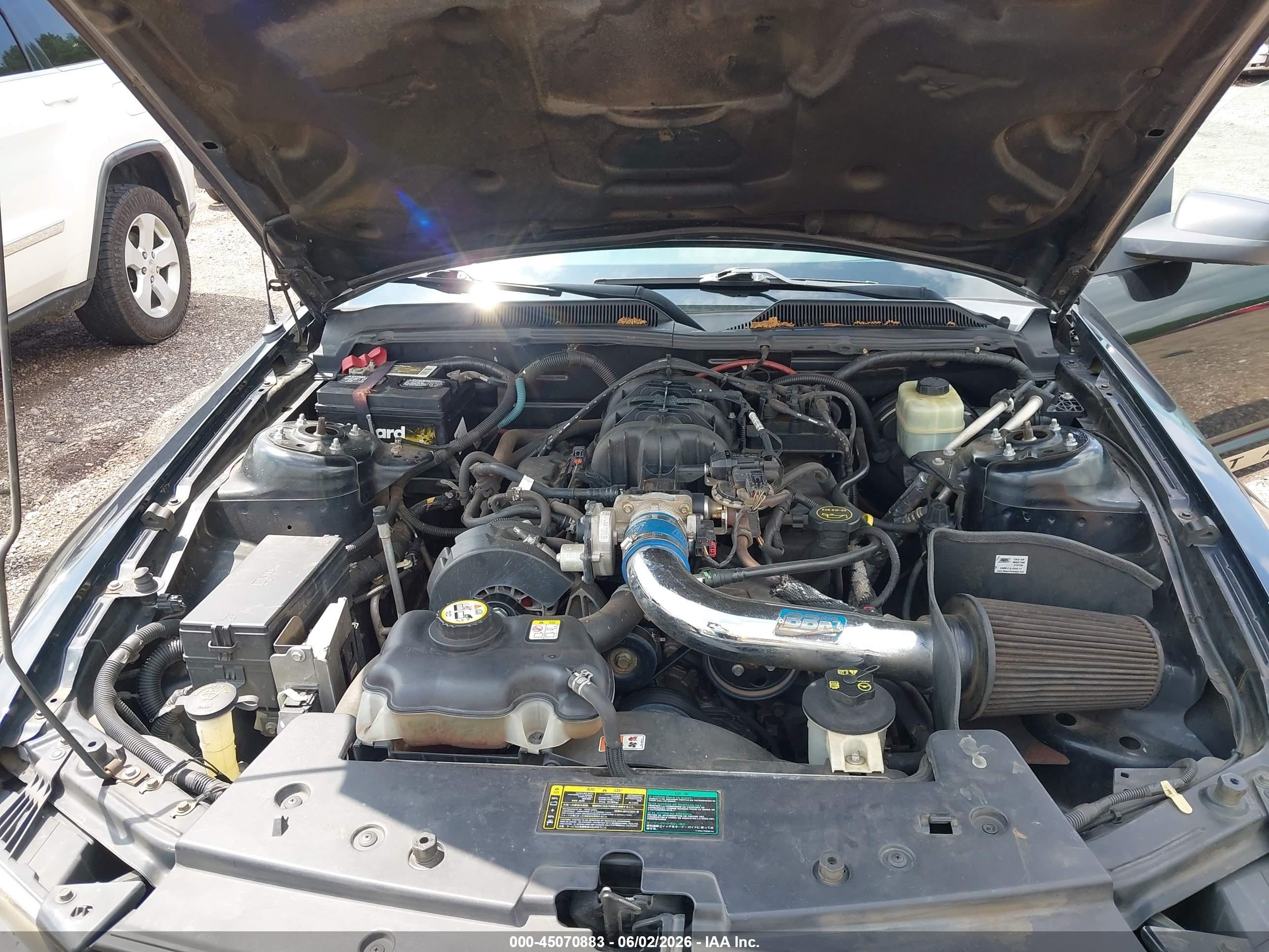 2005 Ford Mustang   Черный vin: 1ZVFT84N355195203