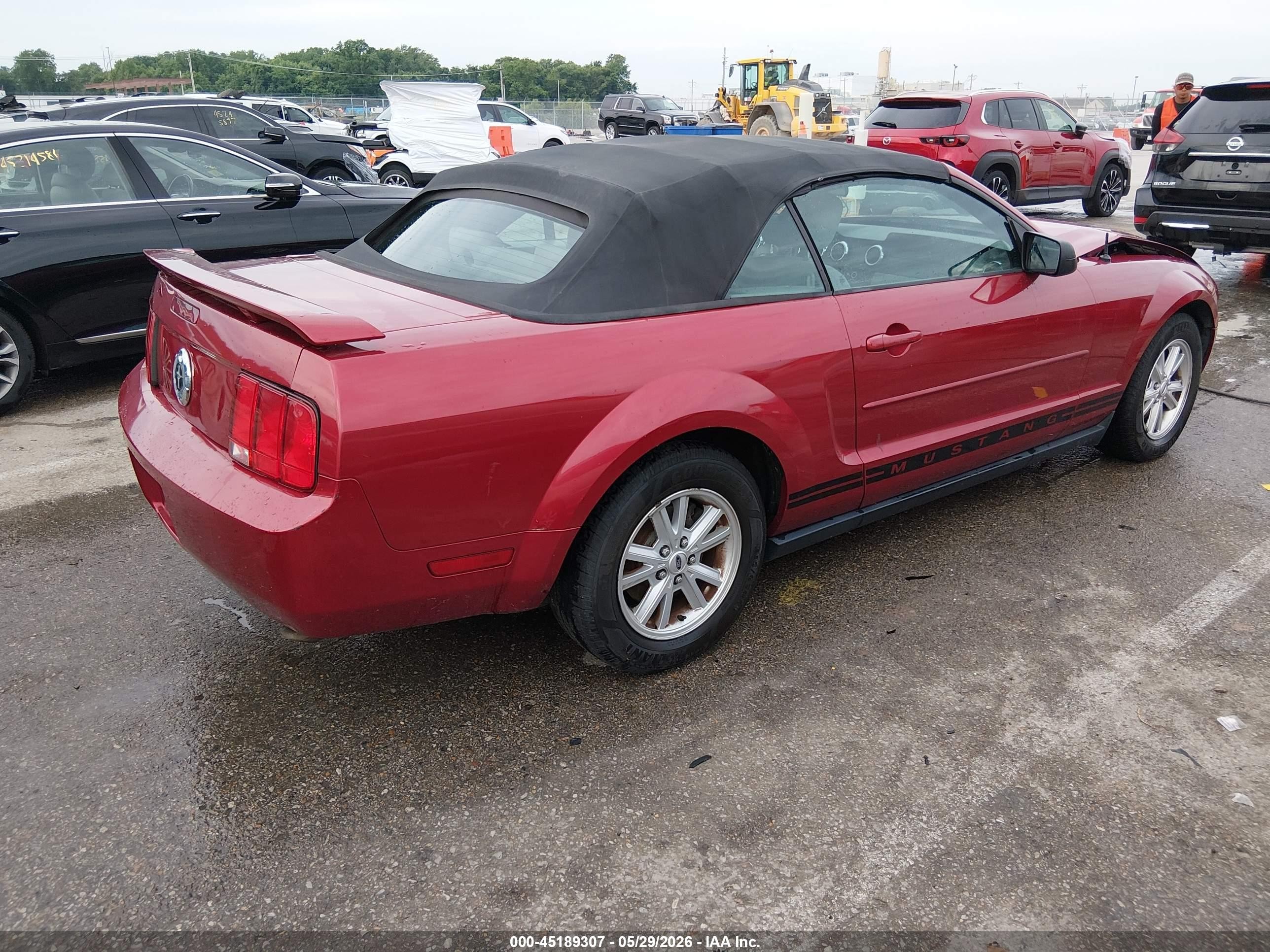 2005 Ford Mustang   Red vin: 1ZVFT84N455216415