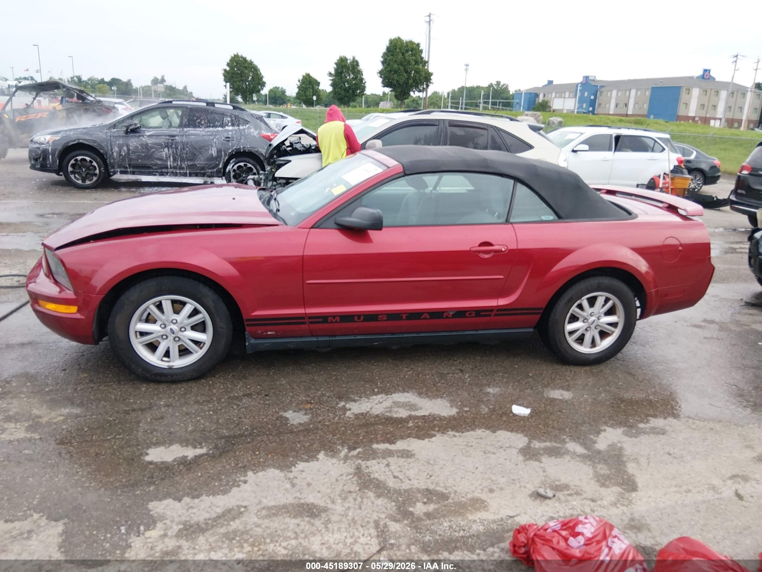 2005 Ford Mustang   Red vin: 1ZVFT84N455216415