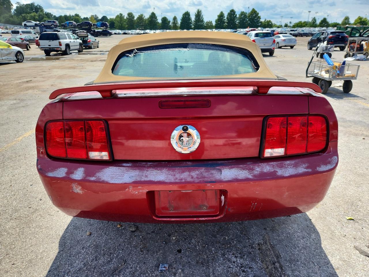 2006 Ford Mustang Maroon vin: 1ZVFT84N465217937
