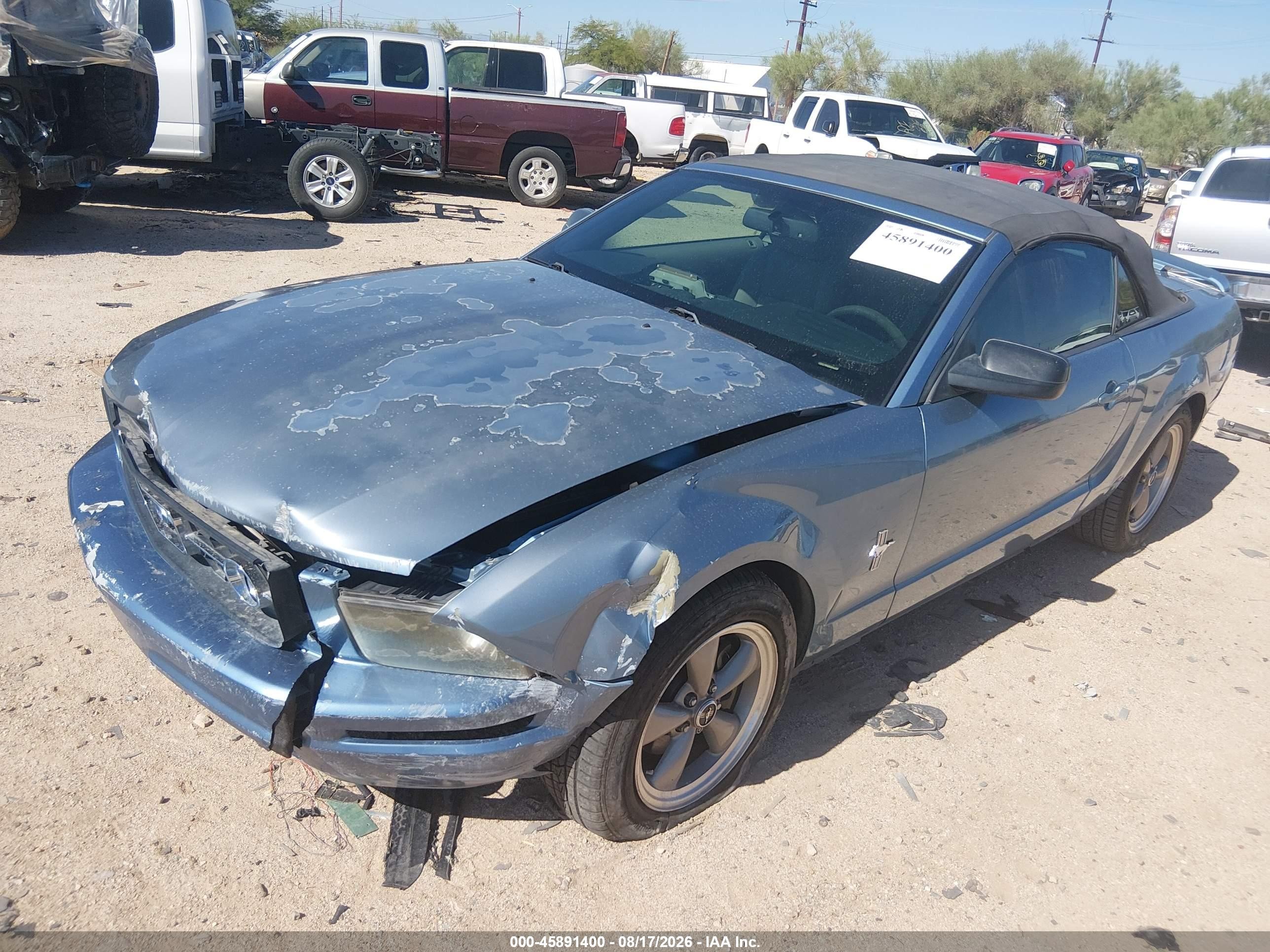 2006 Ford Mustang V6 Синий vin: 1ZVFT84N465228470