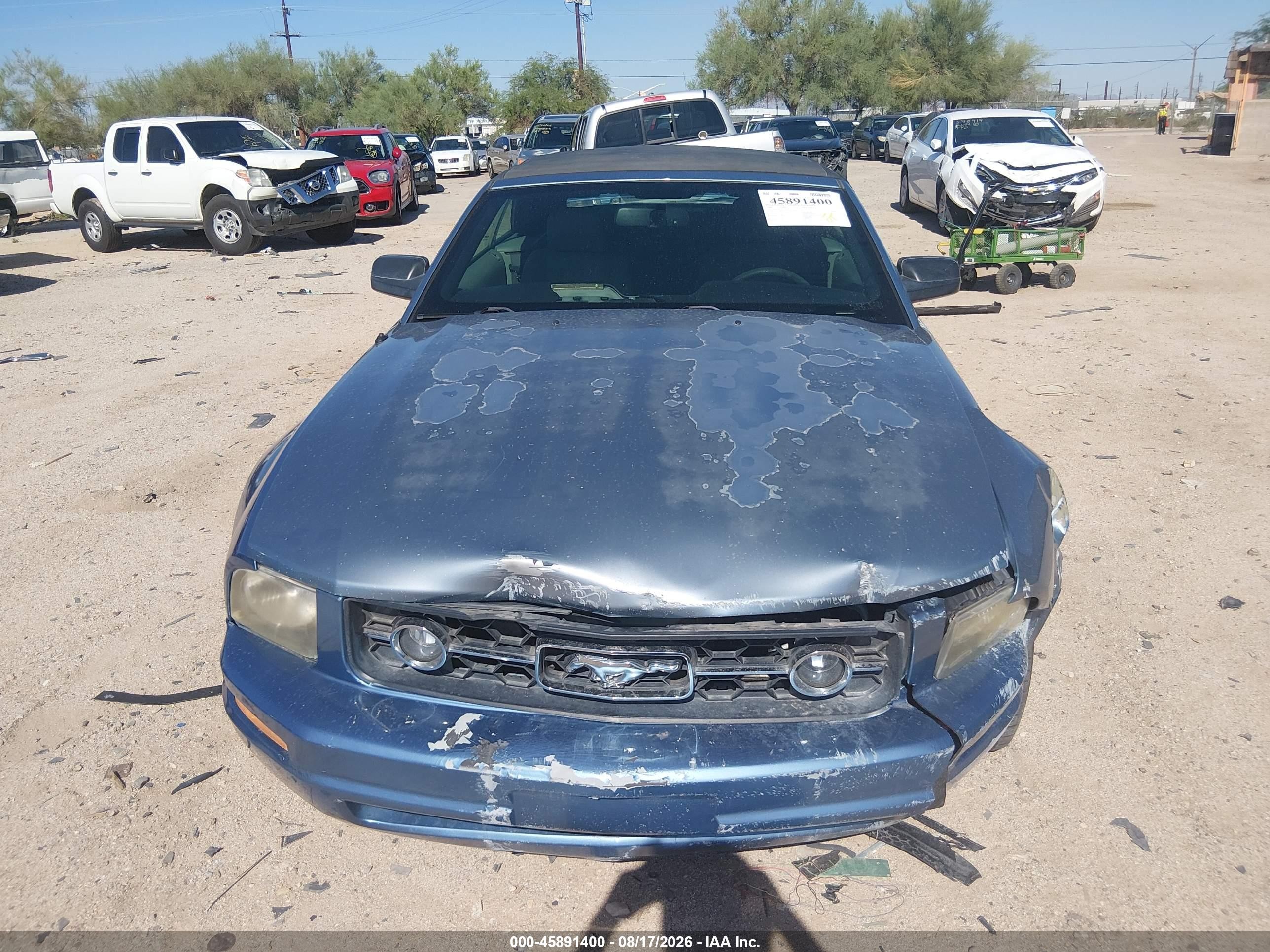2006 Ford Mustang V6 Синий vin: 1ZVFT84N465228470