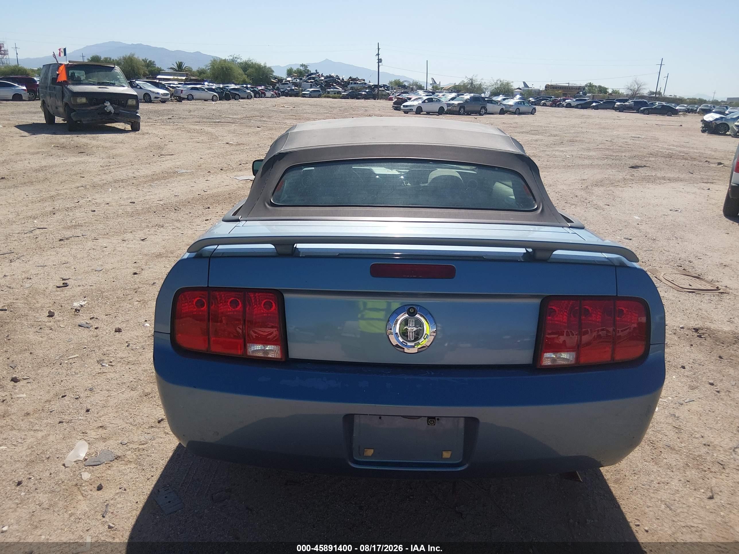 2006 Ford Mustang V6 Синий vin: 1ZVFT84N465228470