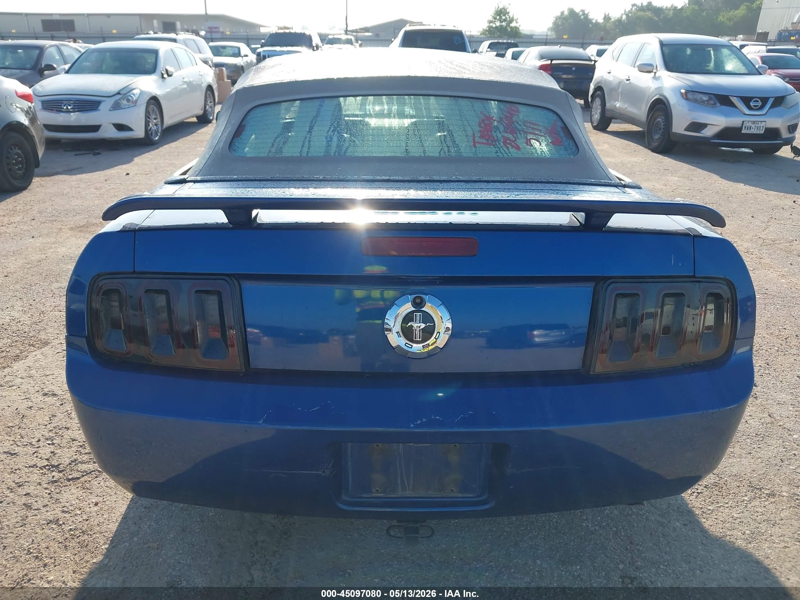 2007 Ford Mustang V6 Deluxe/v6 Premium Dark Blue vin: 1ZVFT84N475226946