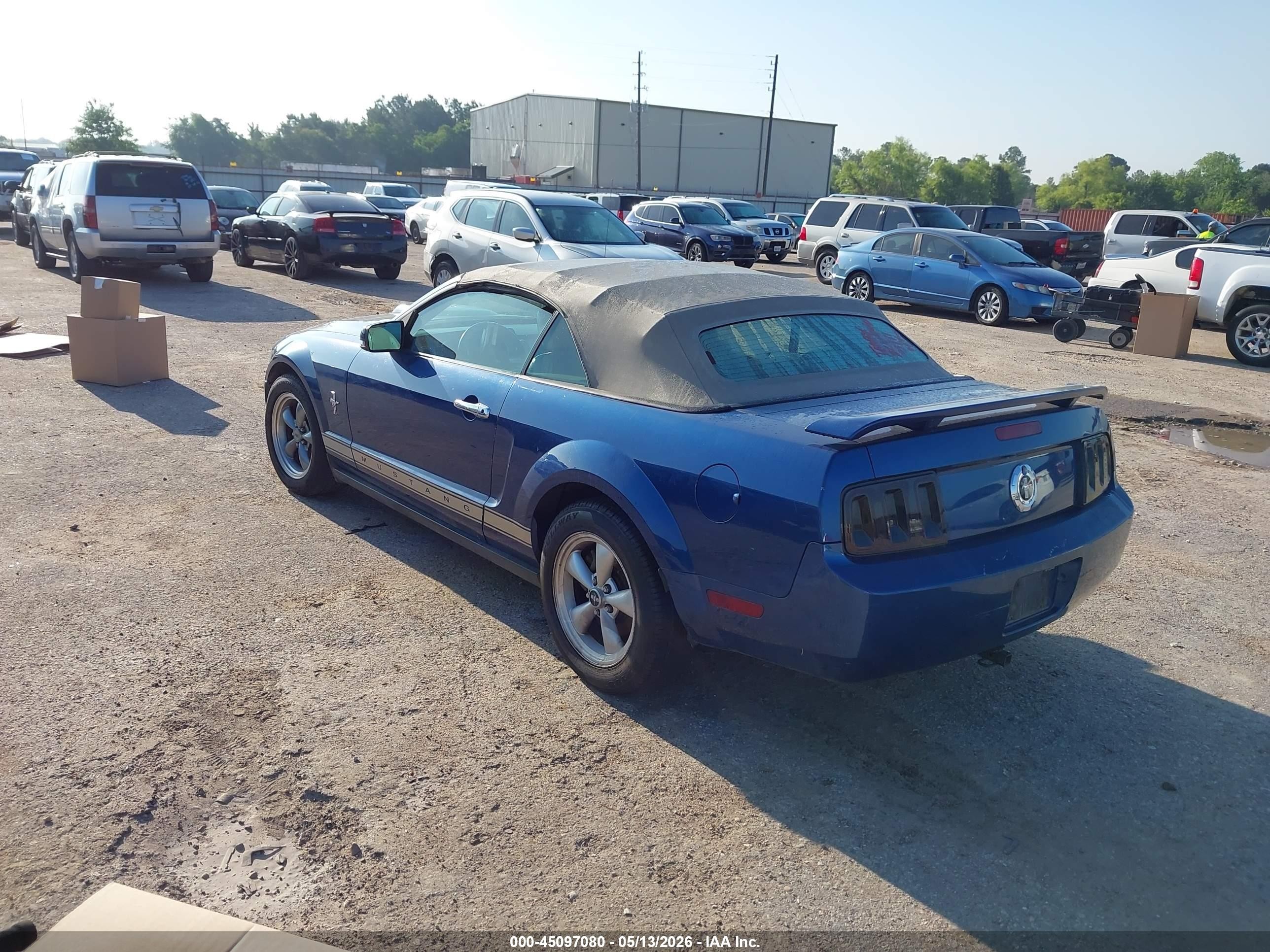 2007 Ford Mustang V6 Deluxe/v6 Premium Dark Blue vin: 1ZVFT84N475226946