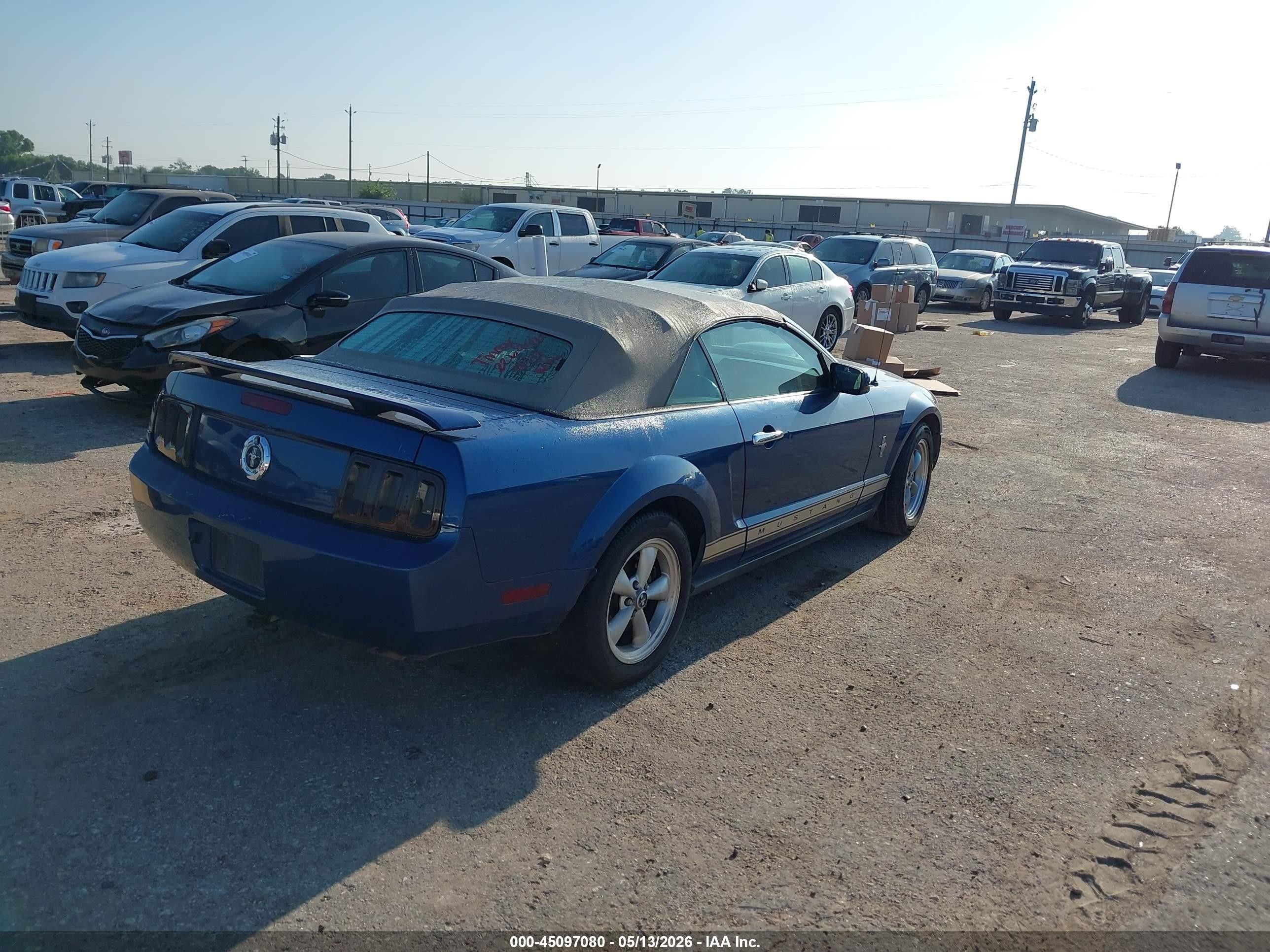 2007 Ford Mustang V6 Deluxe/v6 Premium Dark Blue vin: 1ZVFT84N475226946