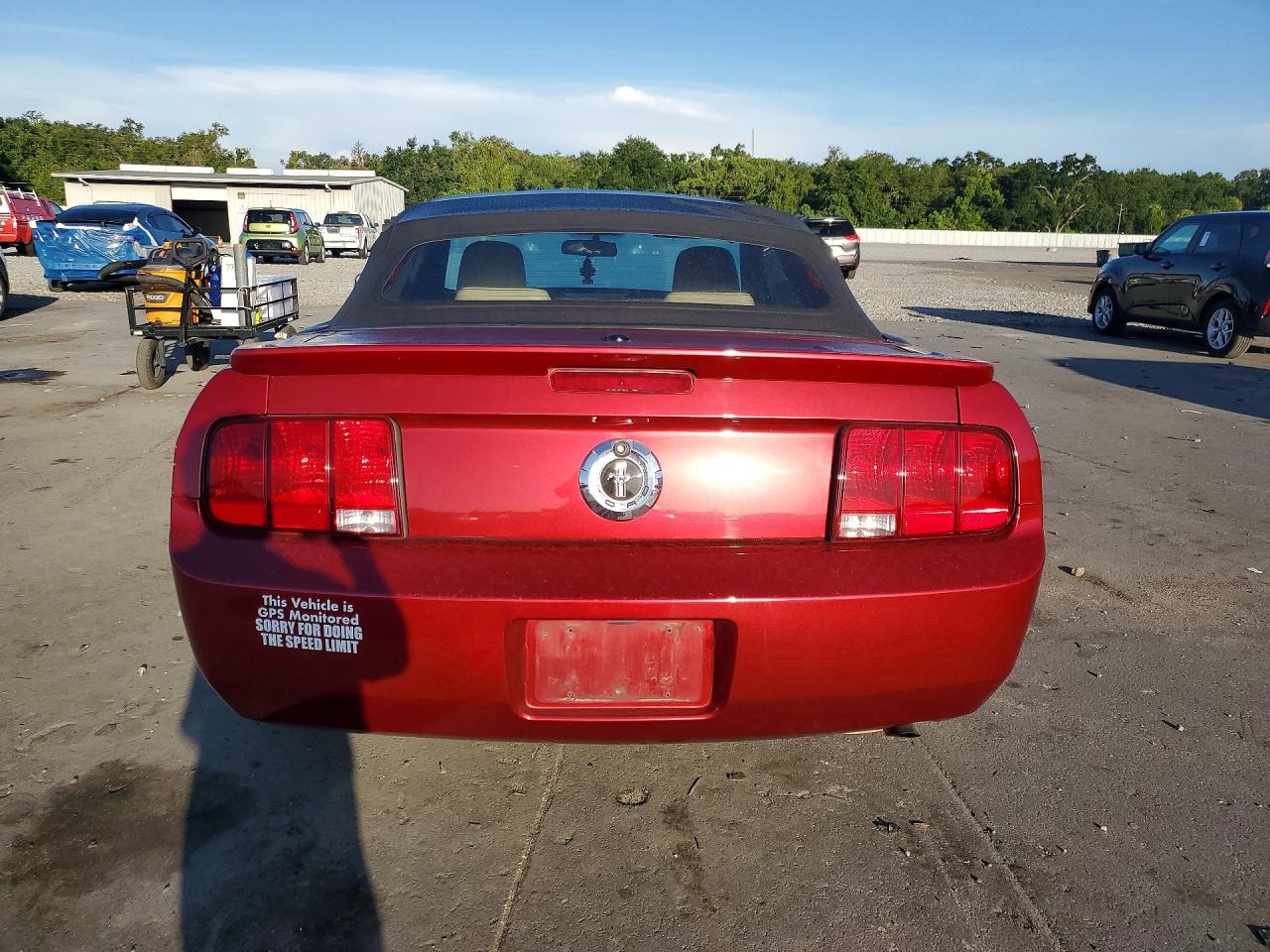 2007 Ford Mustang Red vin: 1ZVFT84N475263818