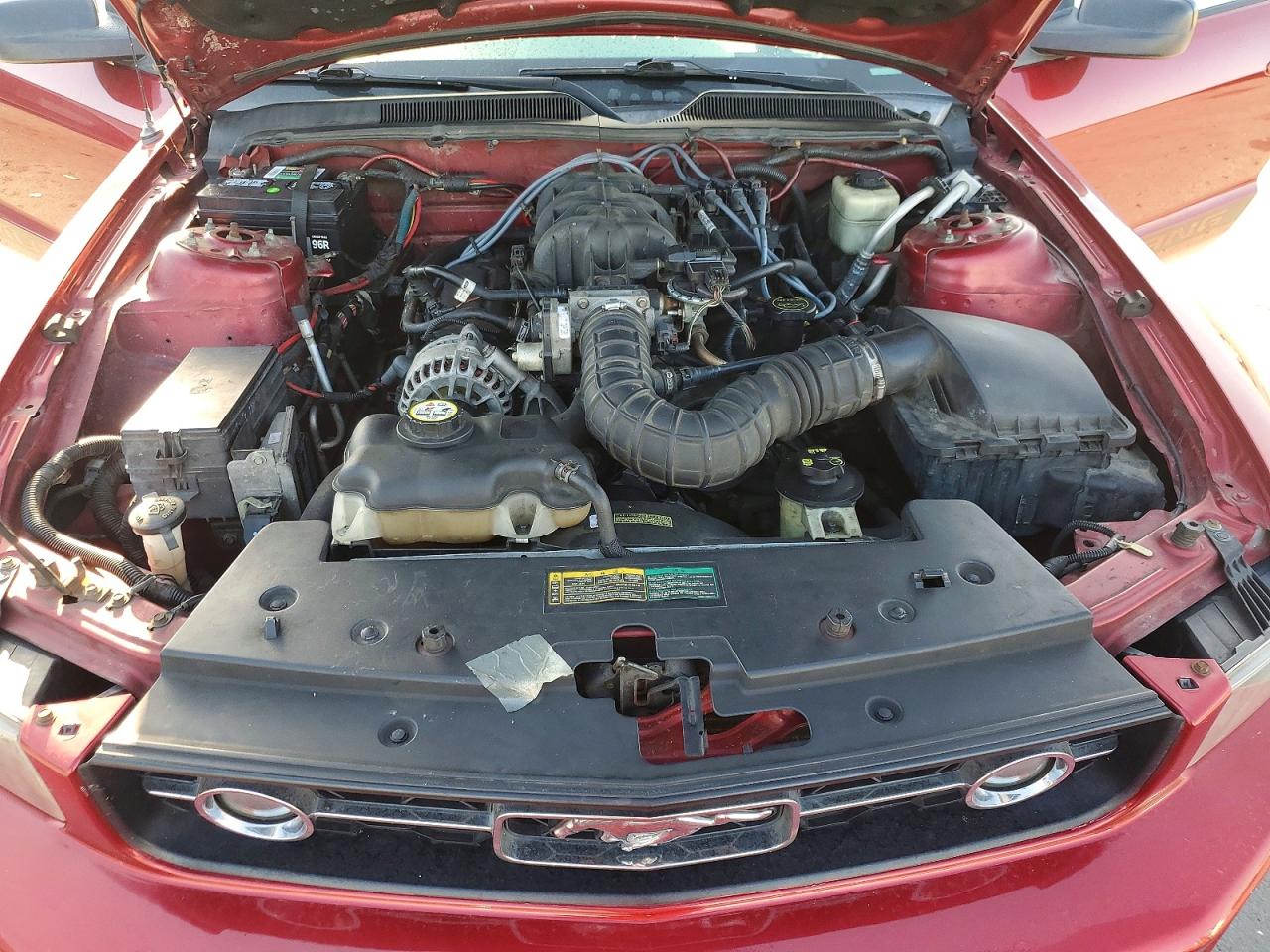 2007 Ford Mustang Red vin: 1ZVFT84N475263818