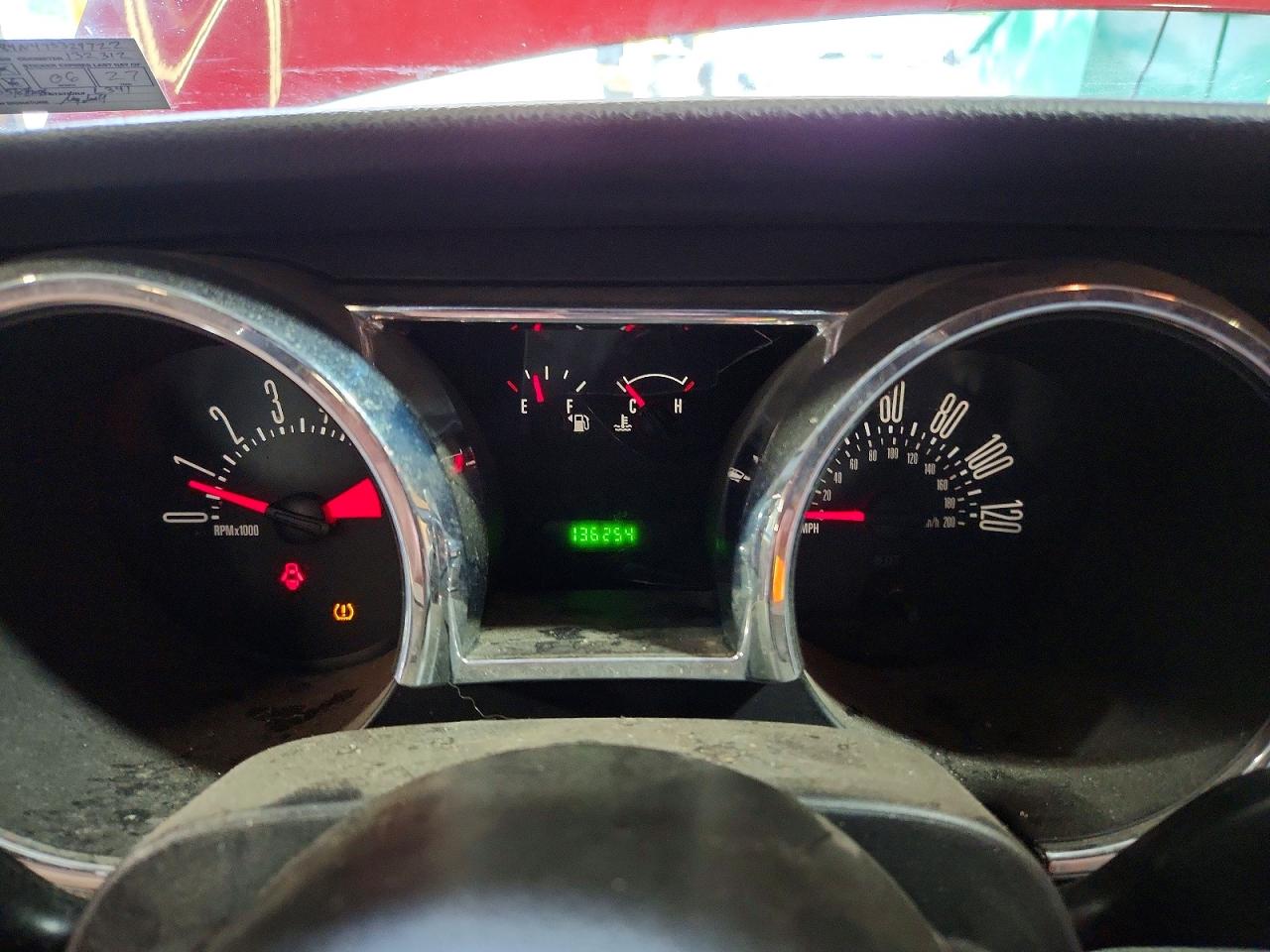 2007 Ford Mustang Red vin: 1ZVFT84N475329722