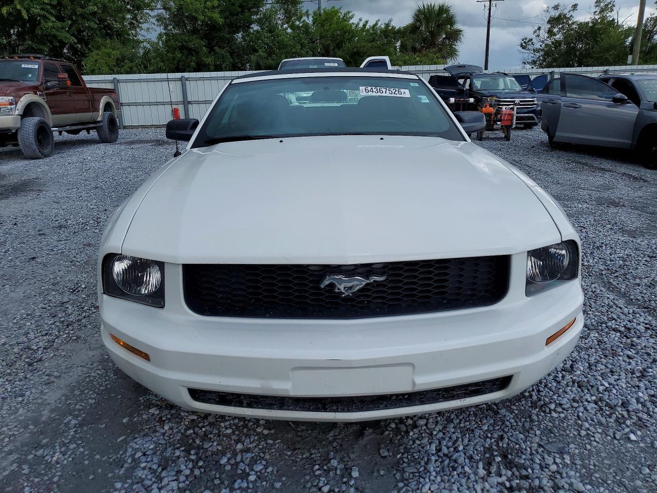 2005 Ford Mustang White vin: 1ZVFT84N555247611