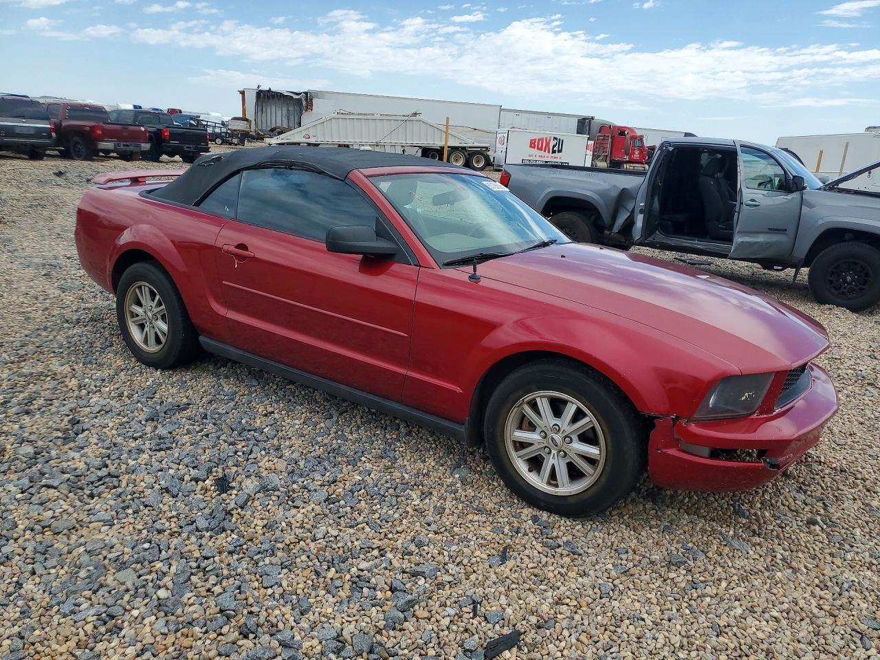 2006 Ford Mustang Red vin: 1ZVFT84N565189761