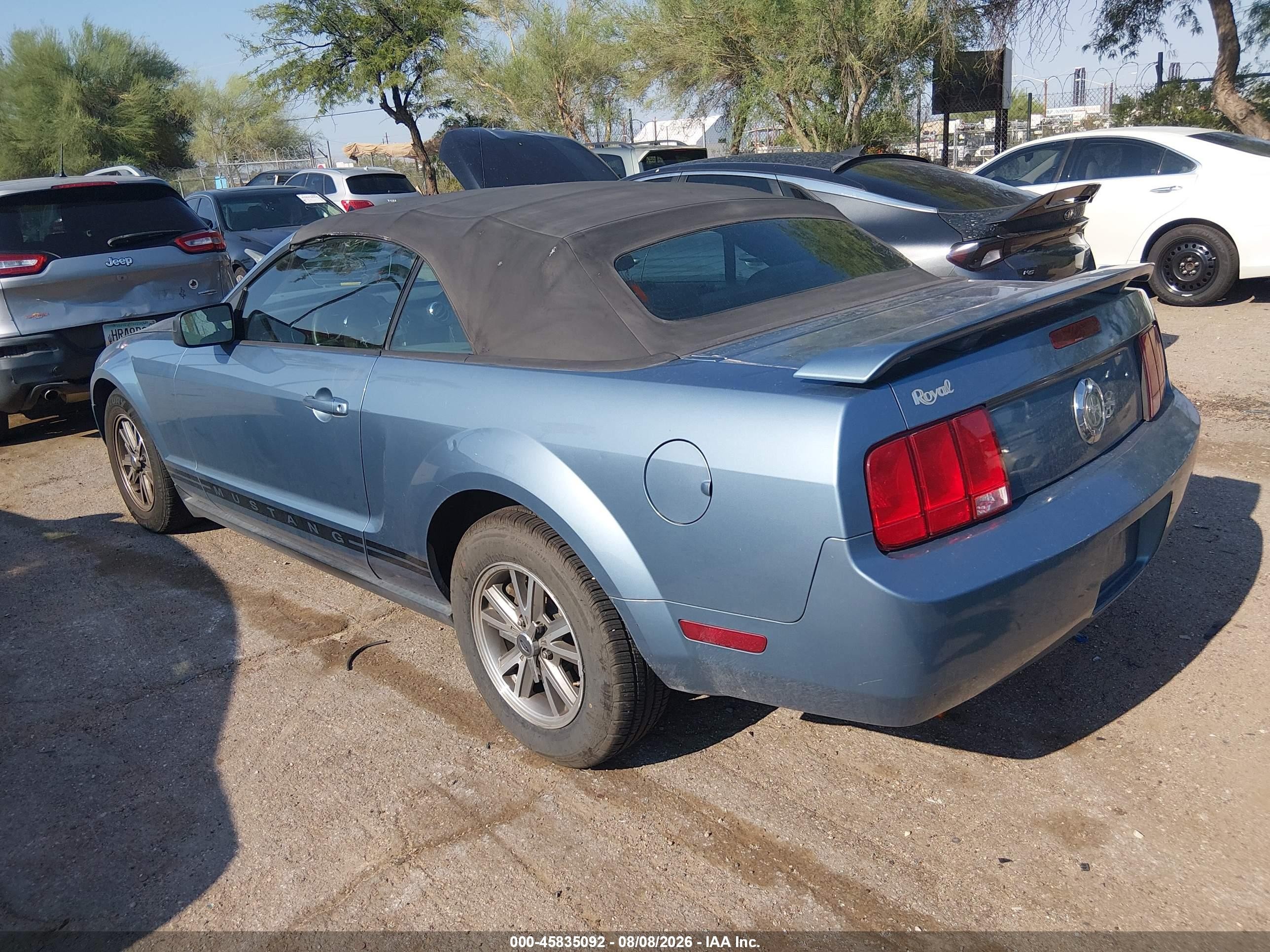 2005 Ford Mustang   Light Blue vin: 1ZVFT84N655188875