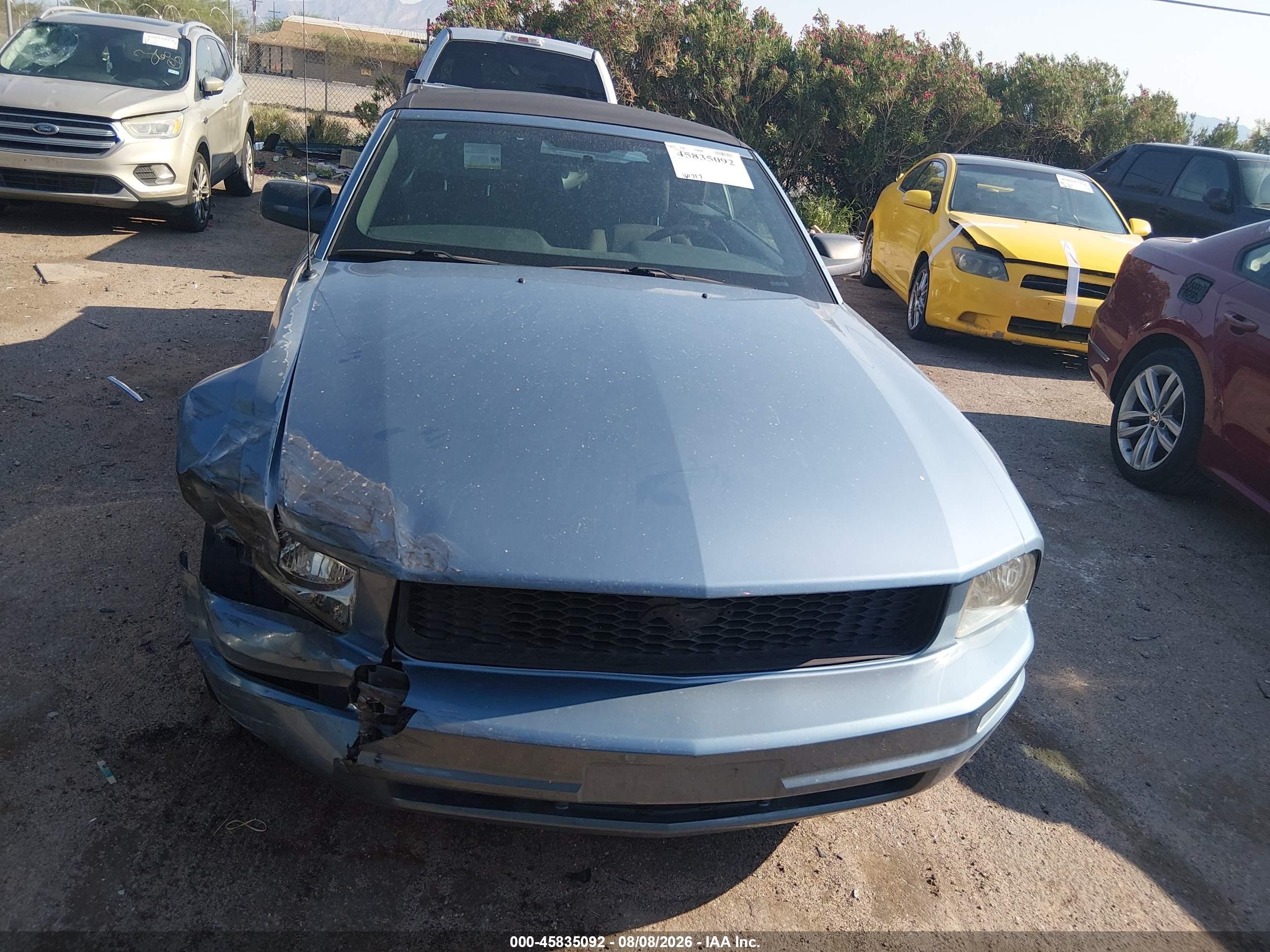 2005 Ford Mustang   Light Blue vin: 1ZVFT84N655188875