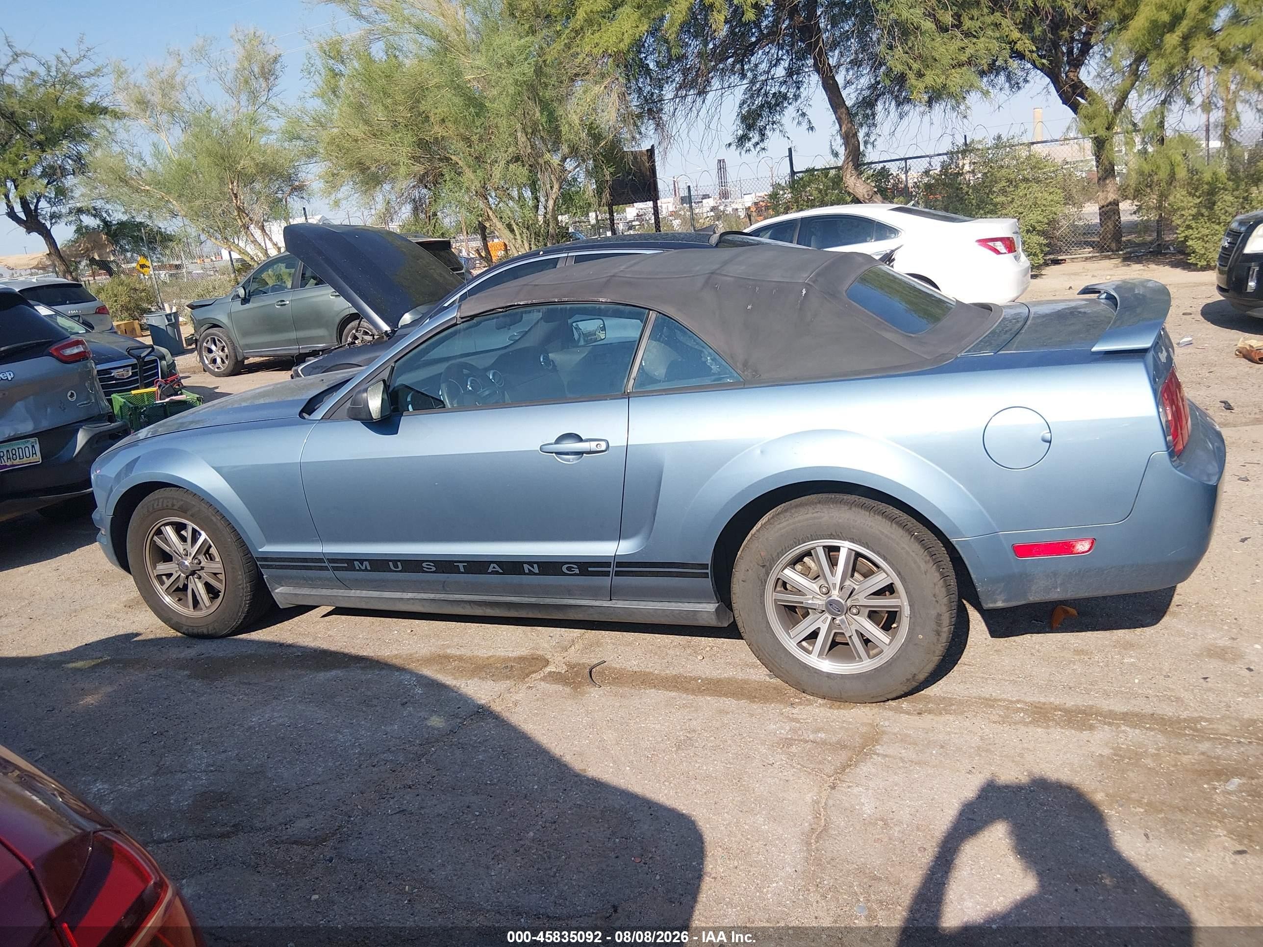 2005 Ford Mustang   Light Blue vin: 1ZVFT84N655188875