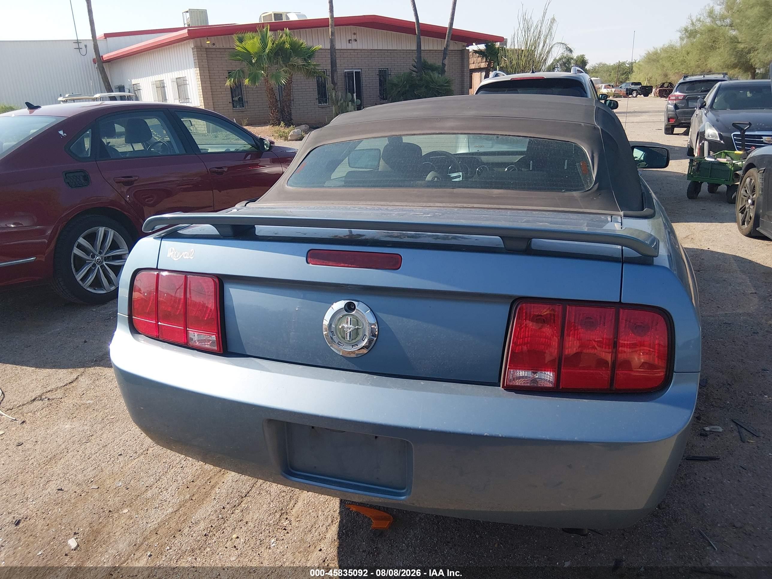 2005 Ford Mustang   Light Blue vin: 1ZVFT84N655188875