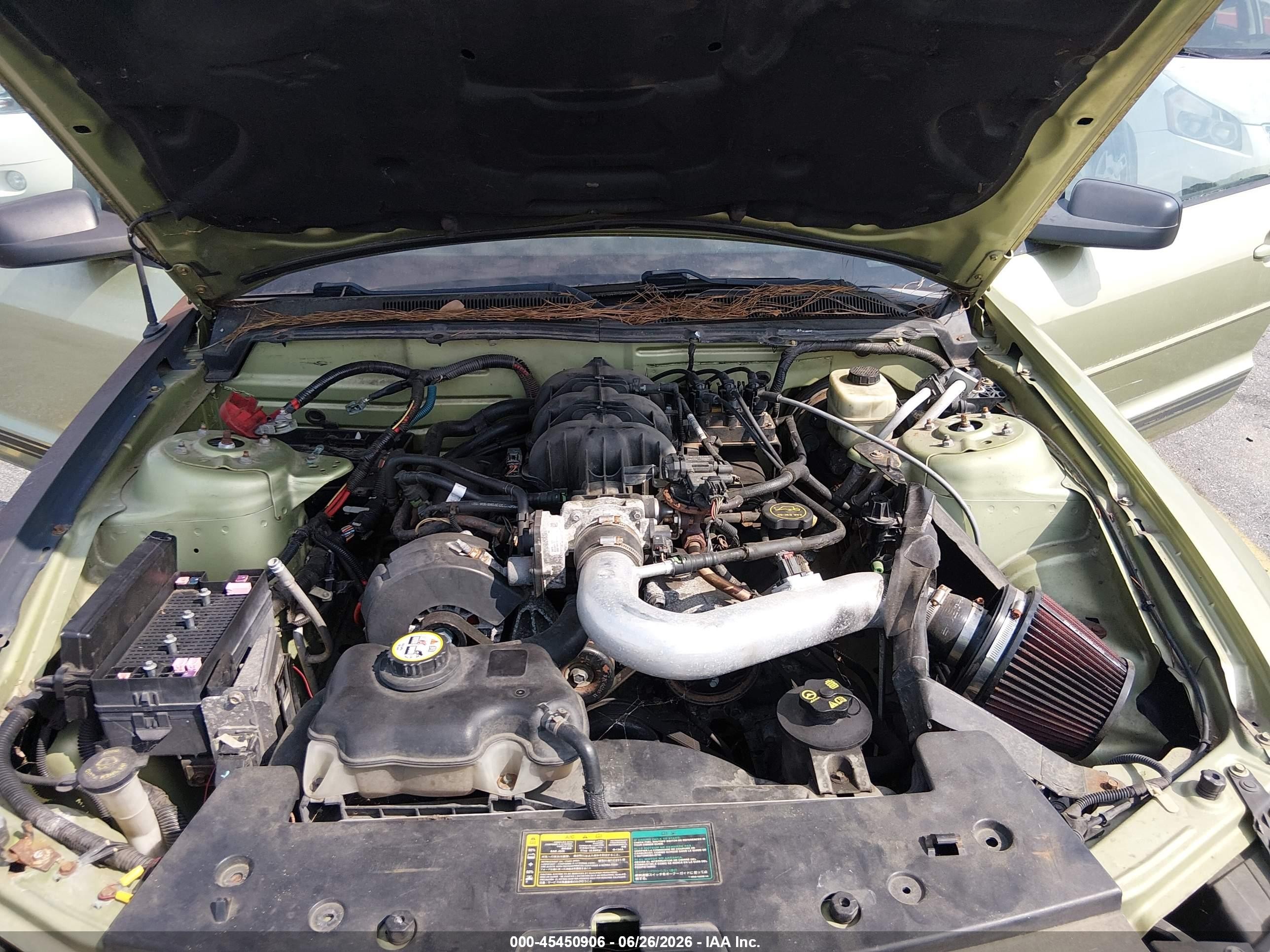 2006 Ford Mustang V6 Green vin: 1ZVFT84N665265777