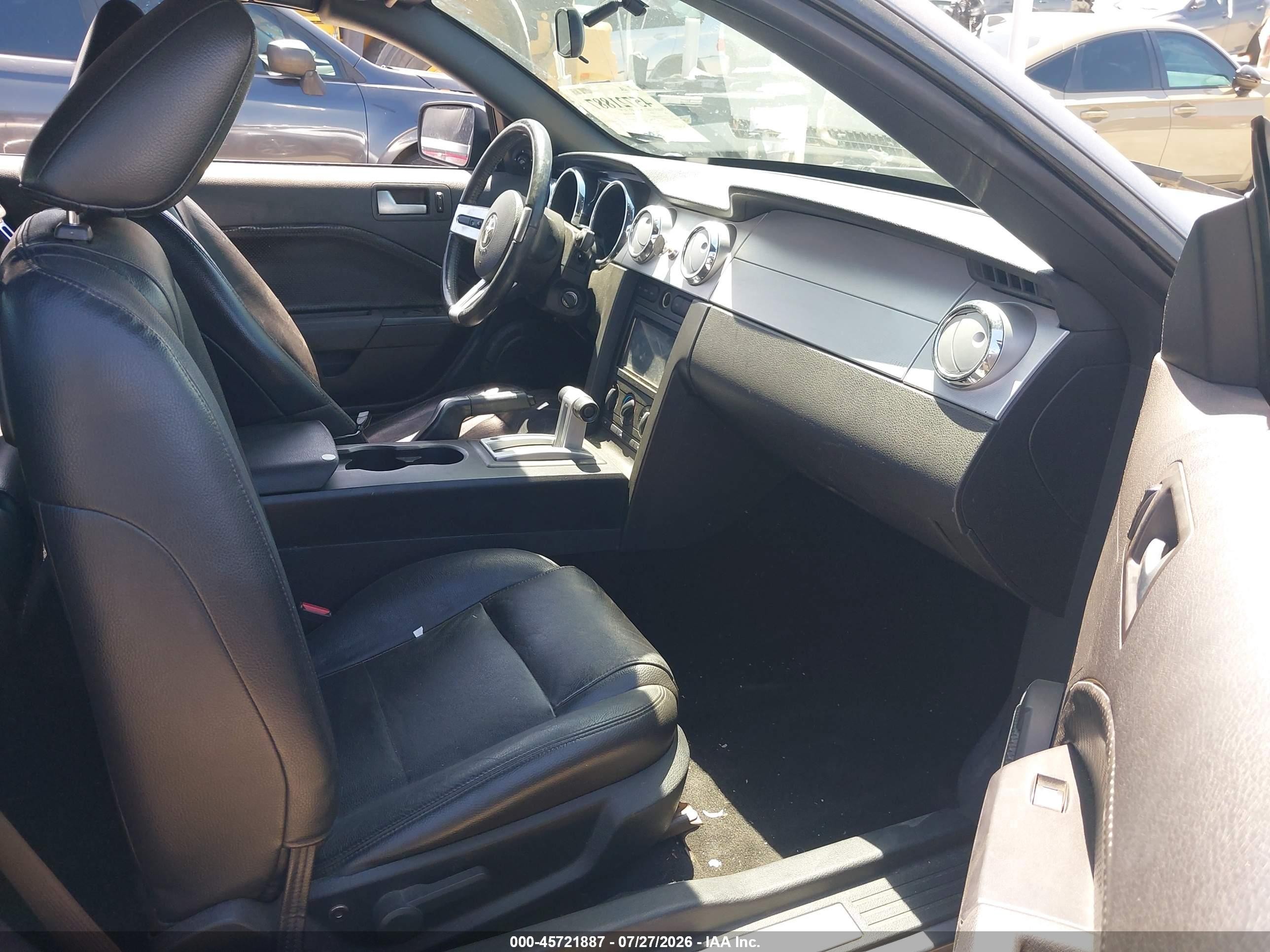2006 Ford Mustang V6 Gray vin: 1ZVFT84N765134647