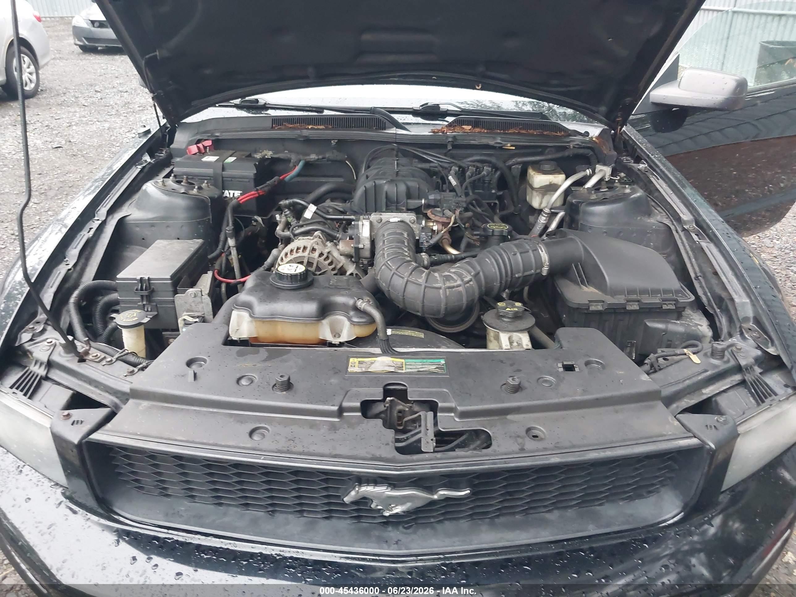 2007 Ford Mustang V6 Deluxe/v6 Premium Черный vin: 1ZVFT84N775212216