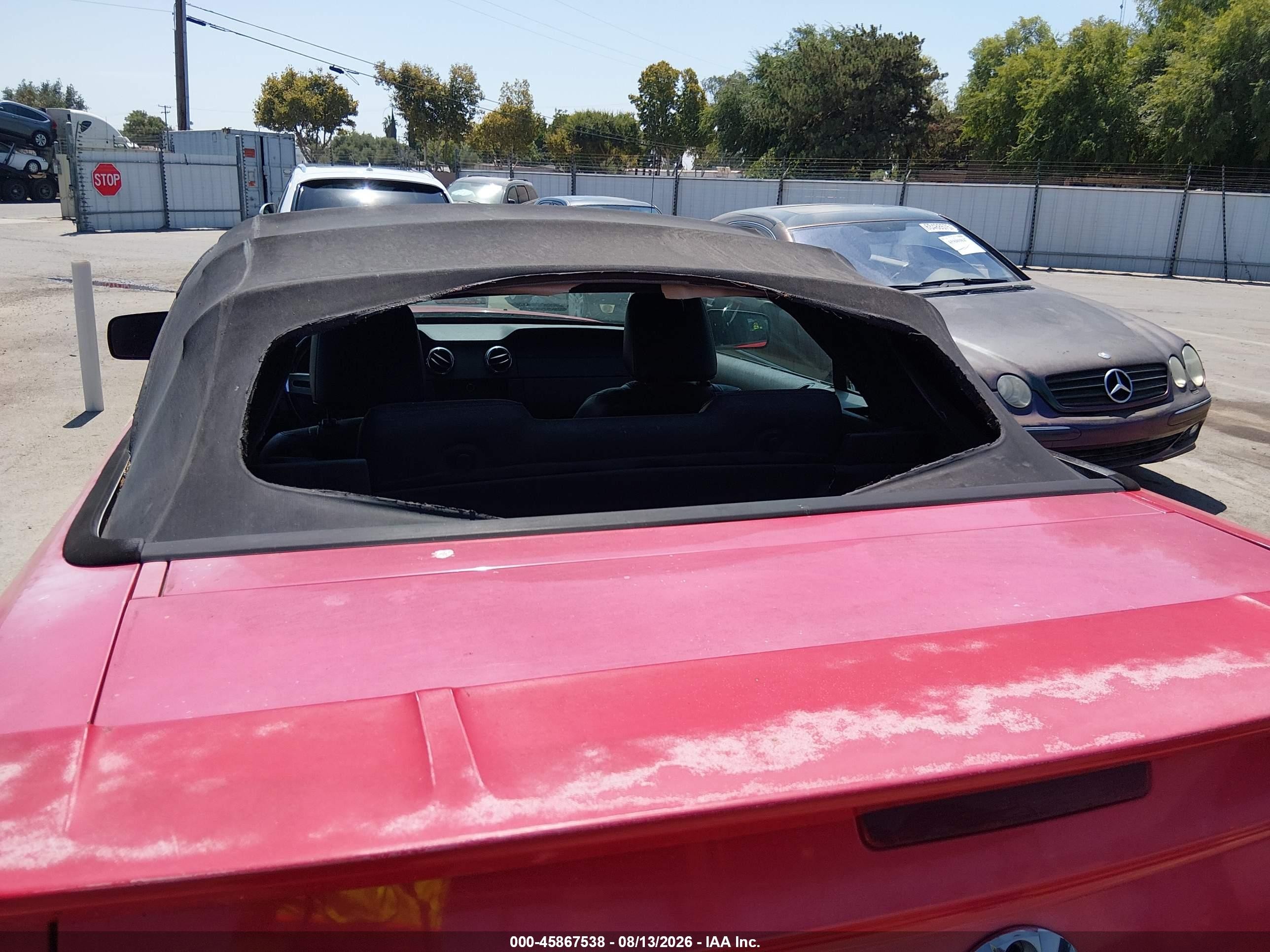 2007 Ford Mustang V6 Deluxe/v6 Premium Red vin: 1ZVFT84N775276594