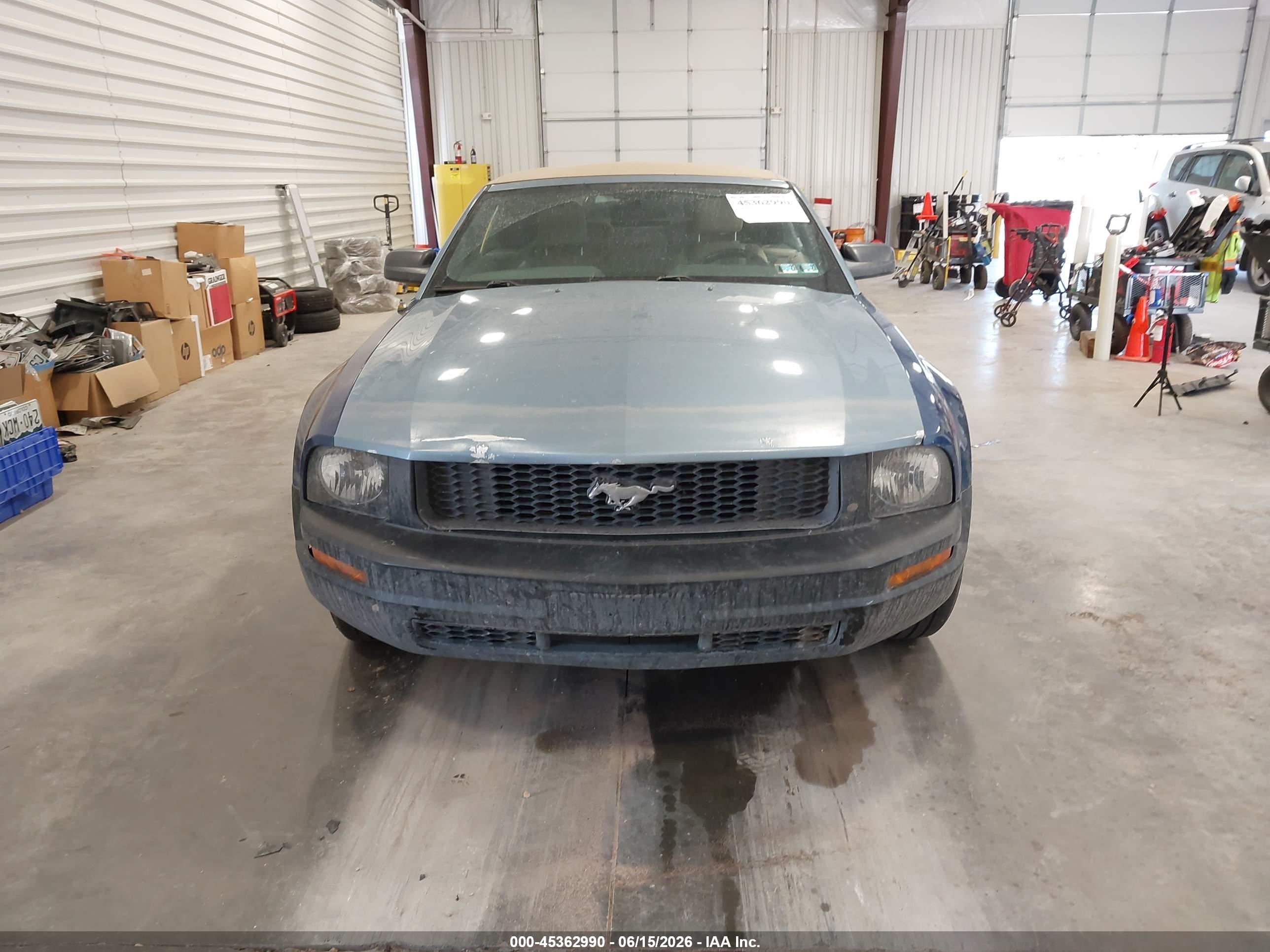2007 Ford Mustang V6 Deluxe/v6 Premium Teal vin: 1ZVFT84N875295994