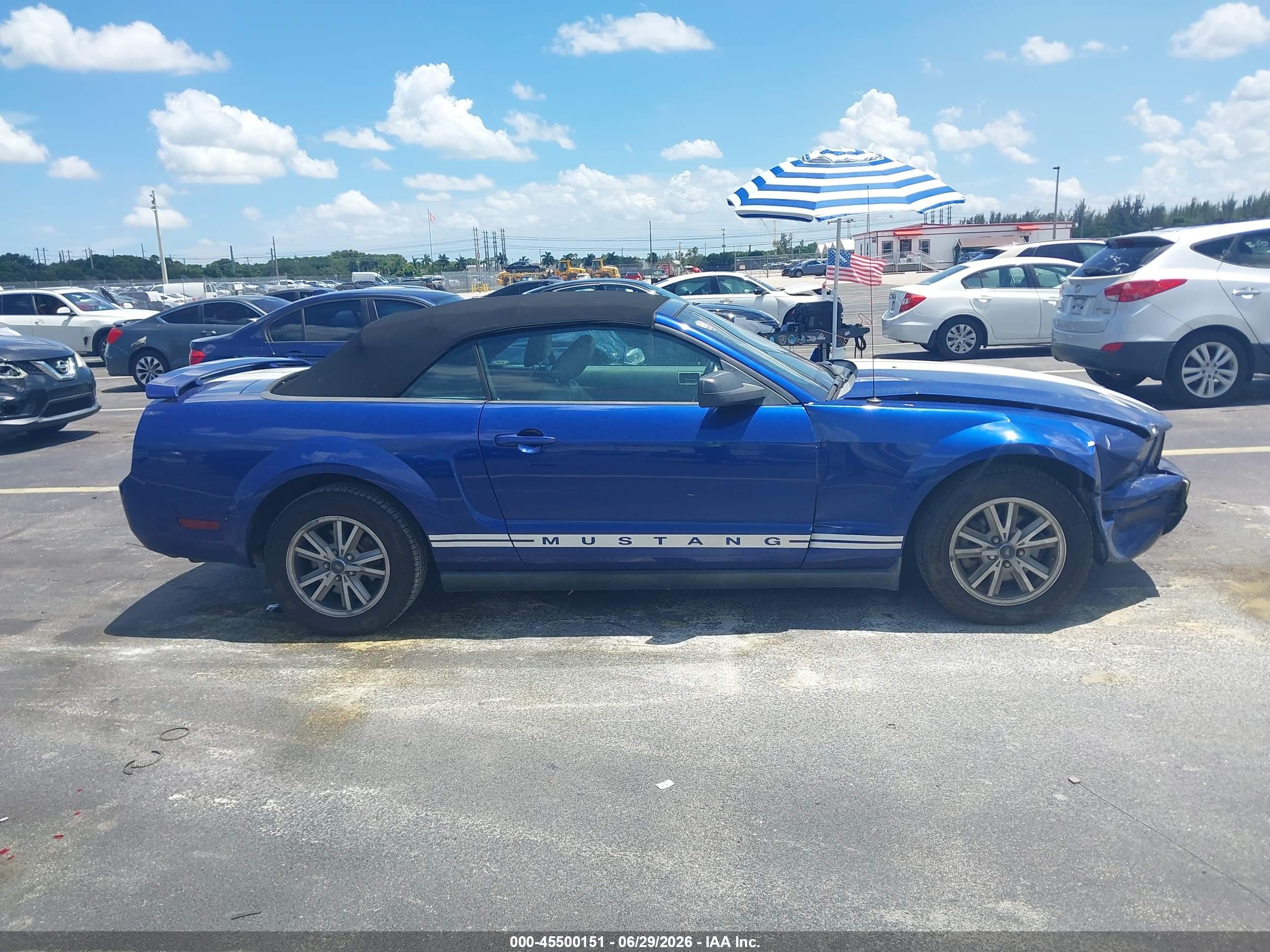 2005 Ford Mustang   Blue vin: 1ZVFT84N955199241
