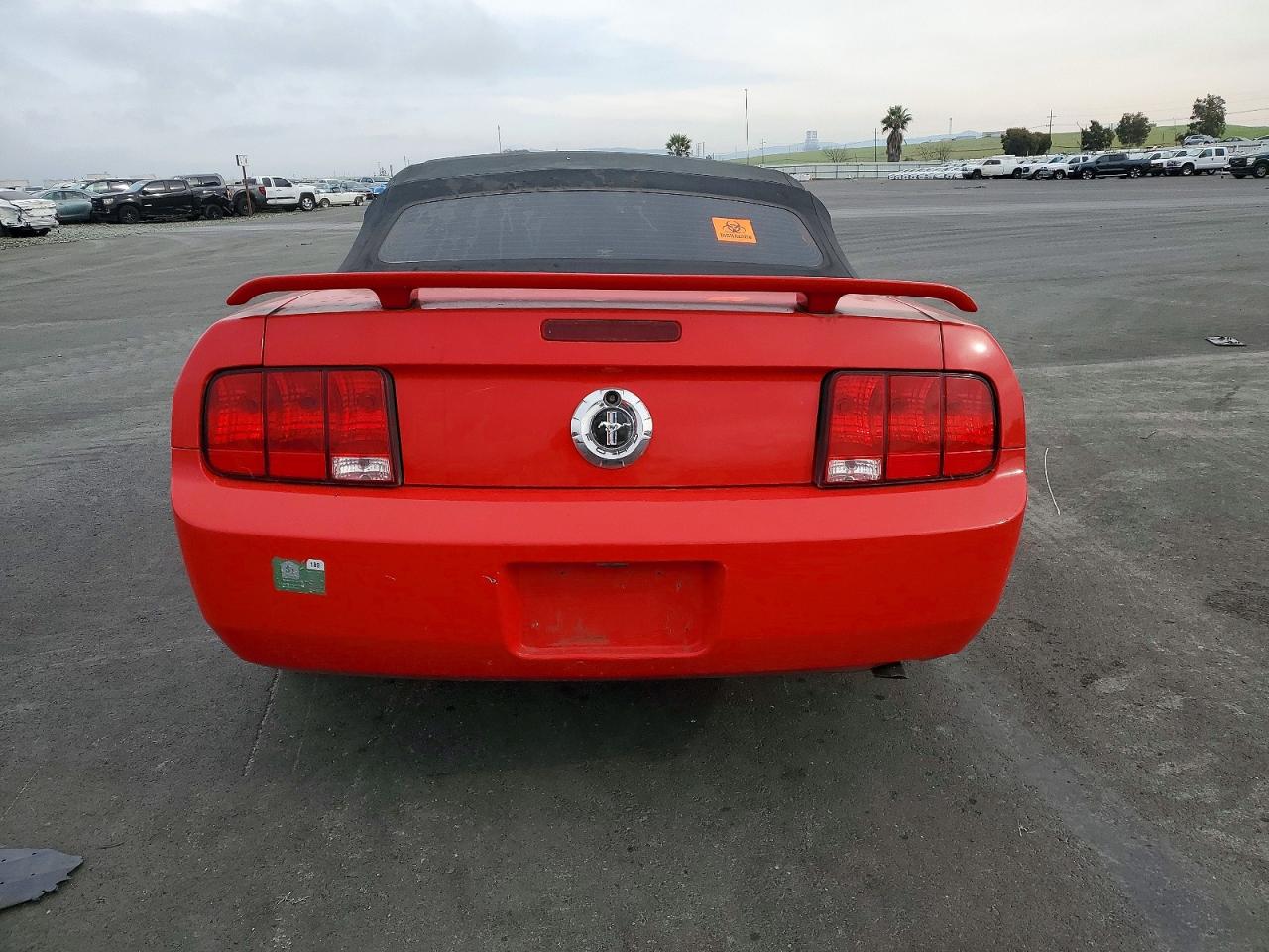 2005 Ford Mustang Red vin: 1ZVFT84N955208679
