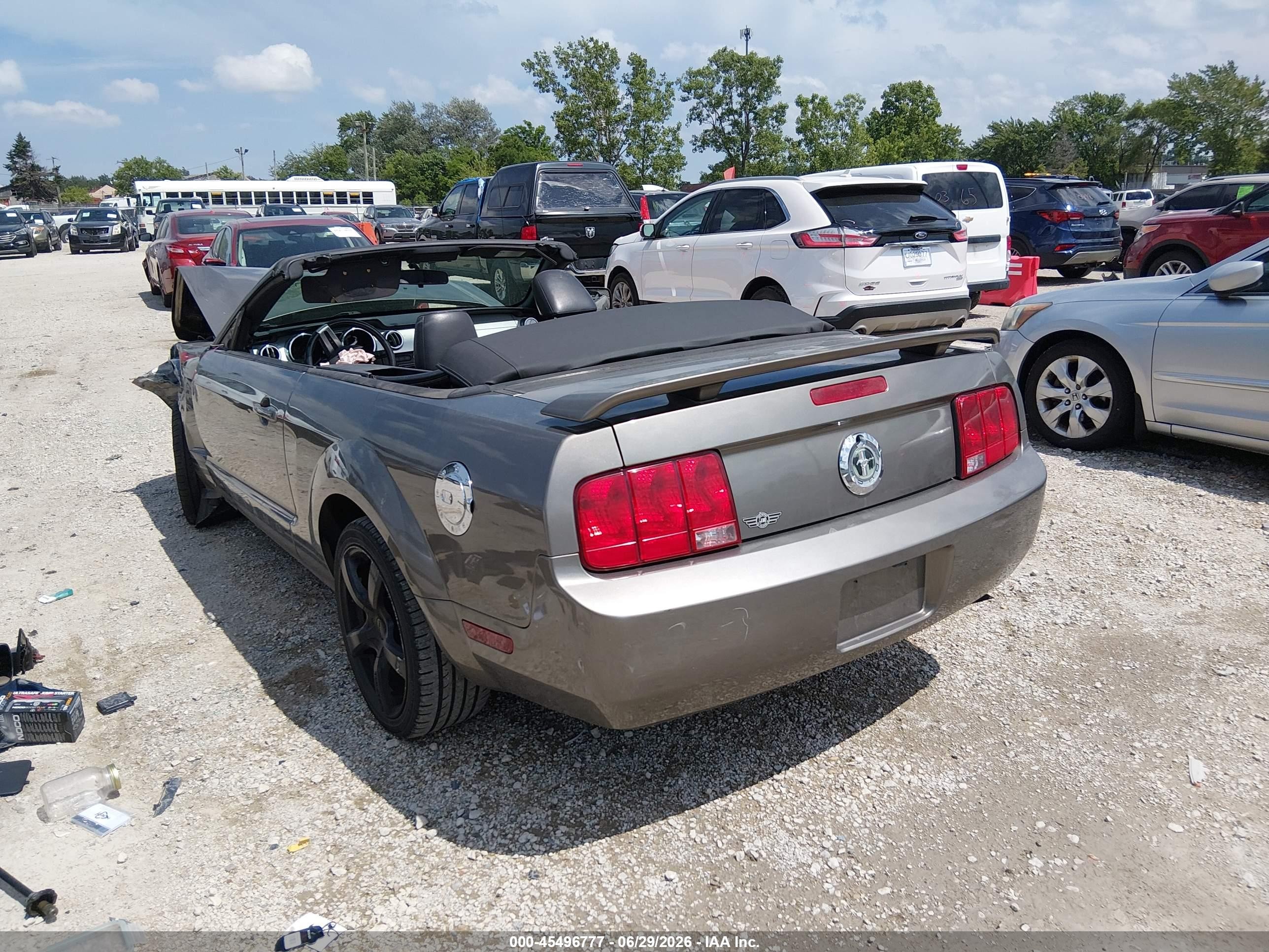 2005 Ford Mustang   Gray vin: 1ZVFT84N955232299