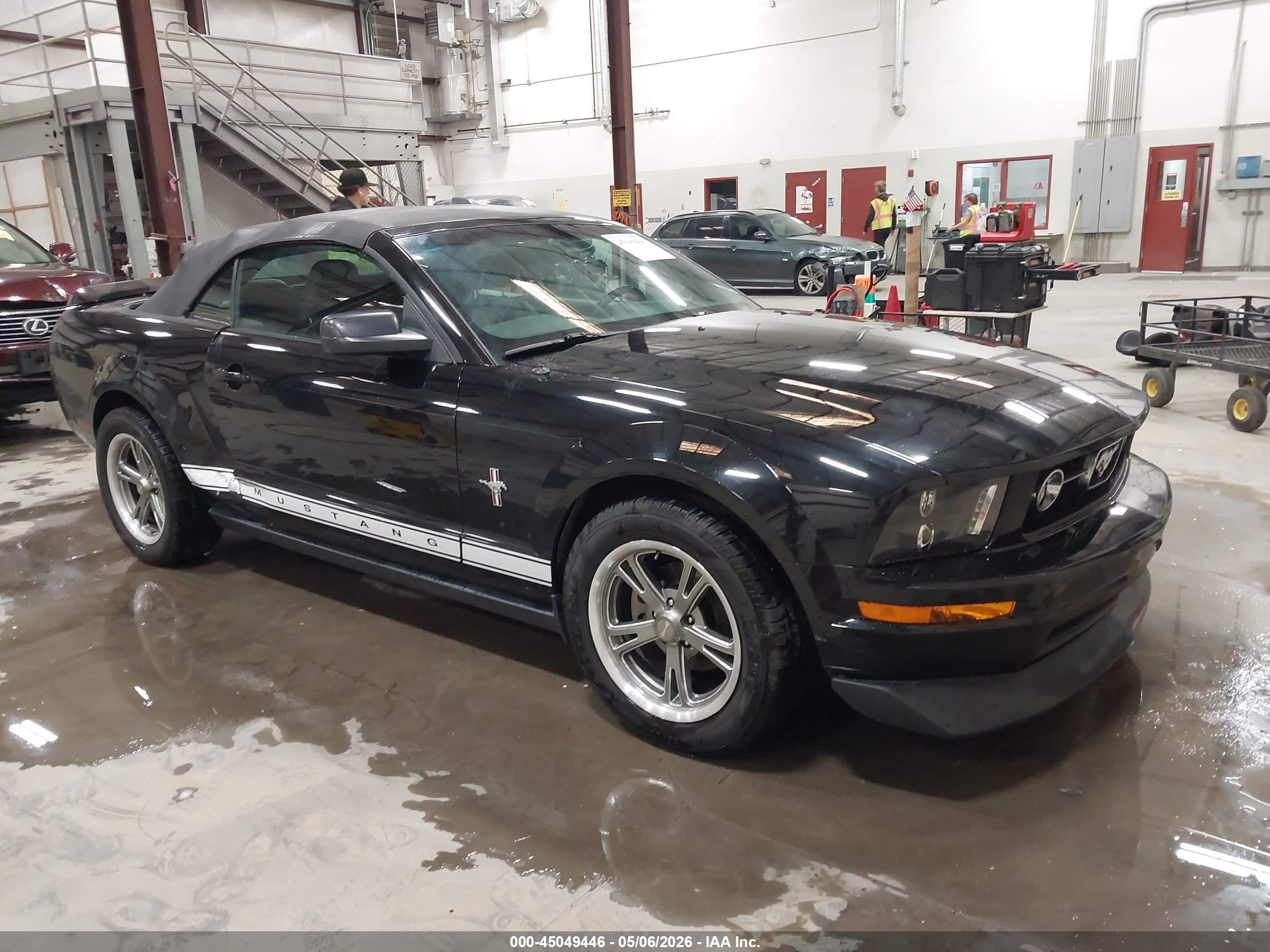 2006 Ford Mustang V6 Black vin: 1ZVFT84NX65219174