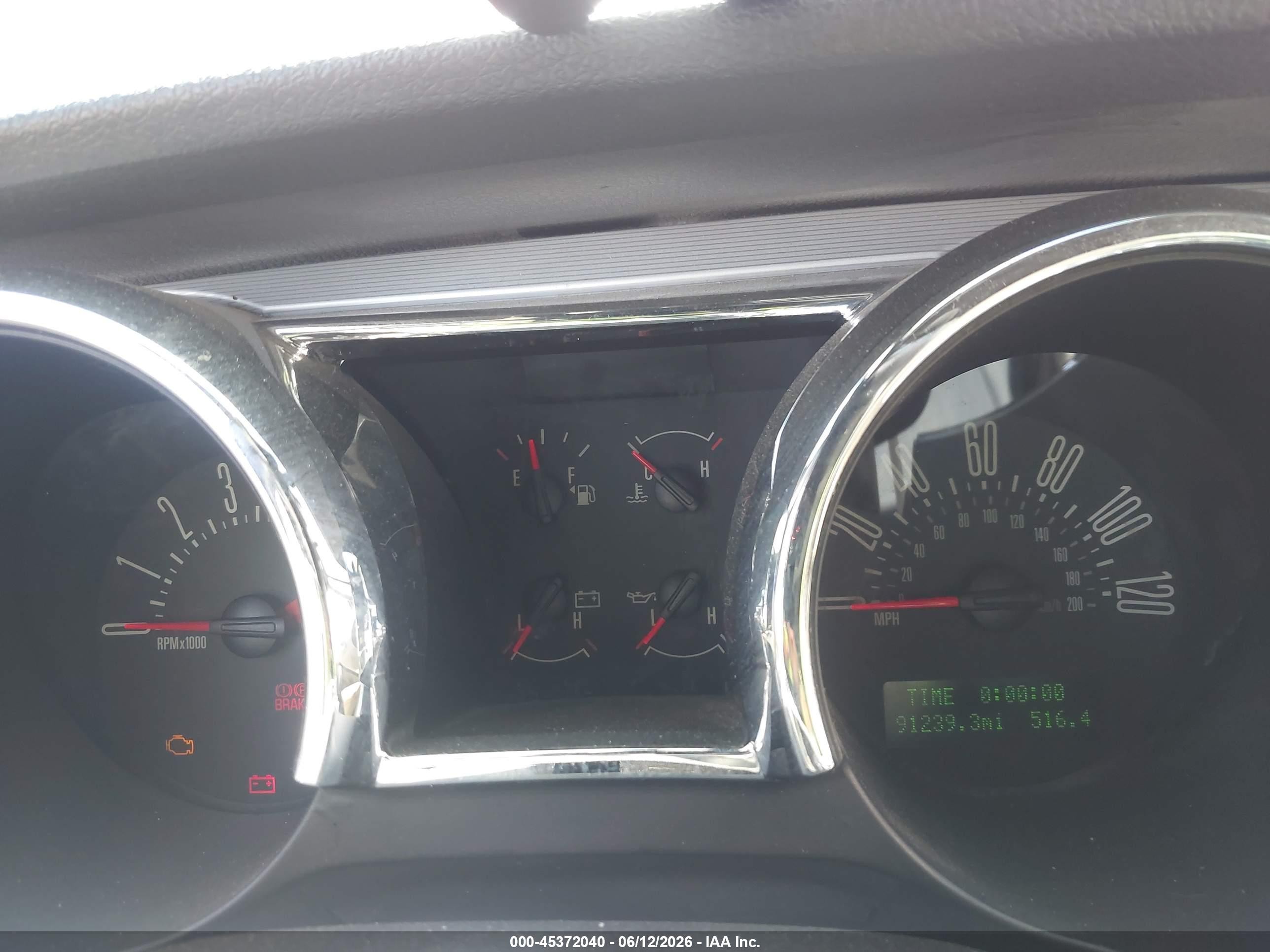 2006 Ford Mustang V6 Red vin: 1ZVFT84NX65240283