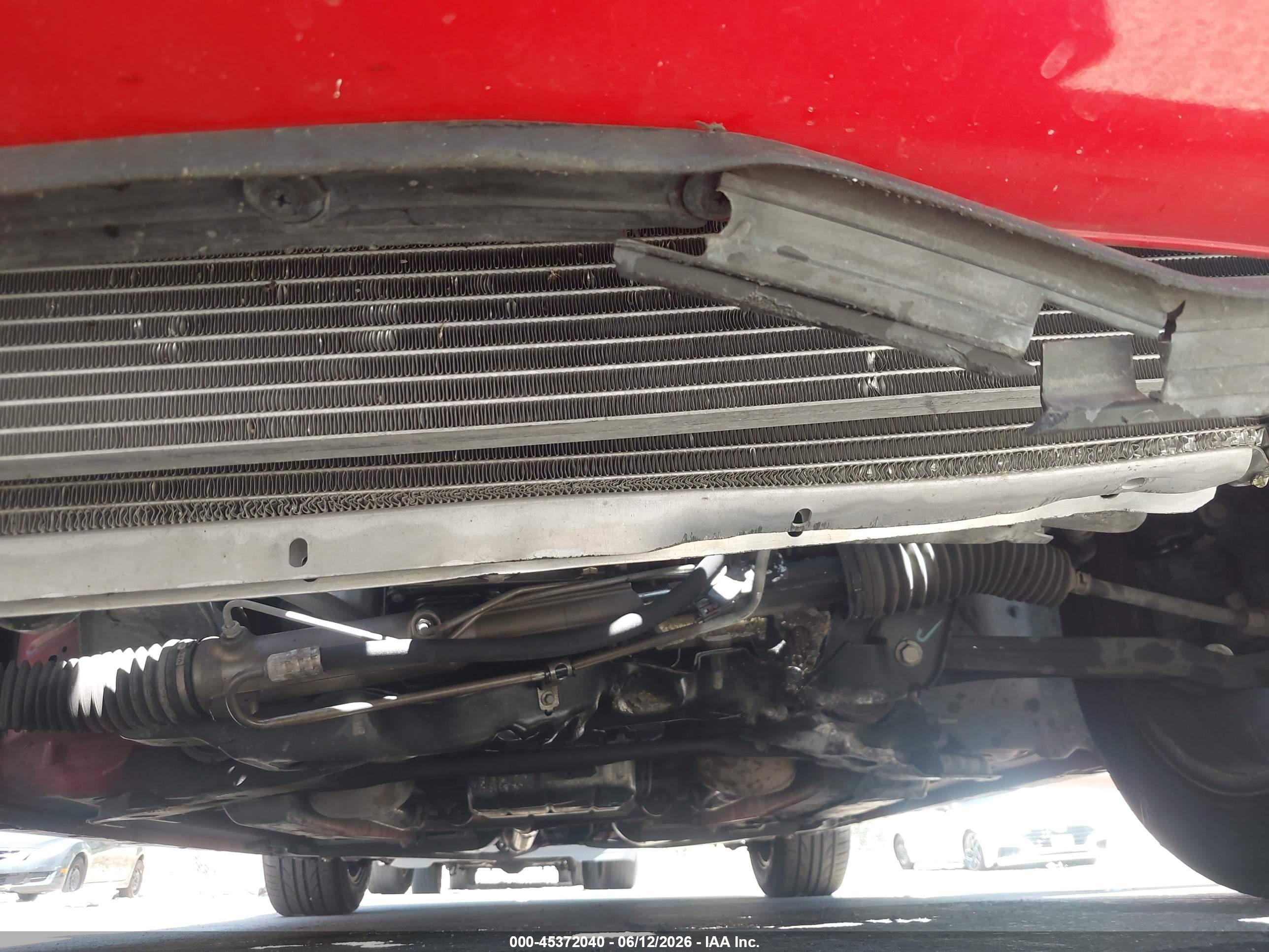 2006 Ford Mustang V6 Red vin: 1ZVFT84NX65240283