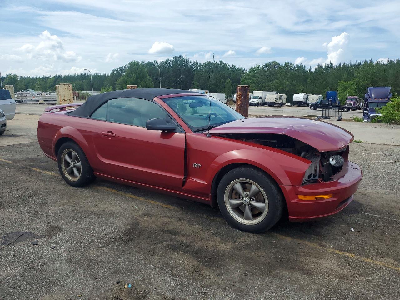 2006 Ford Mustang Gt Red vin: 1ZVFT85H065169734