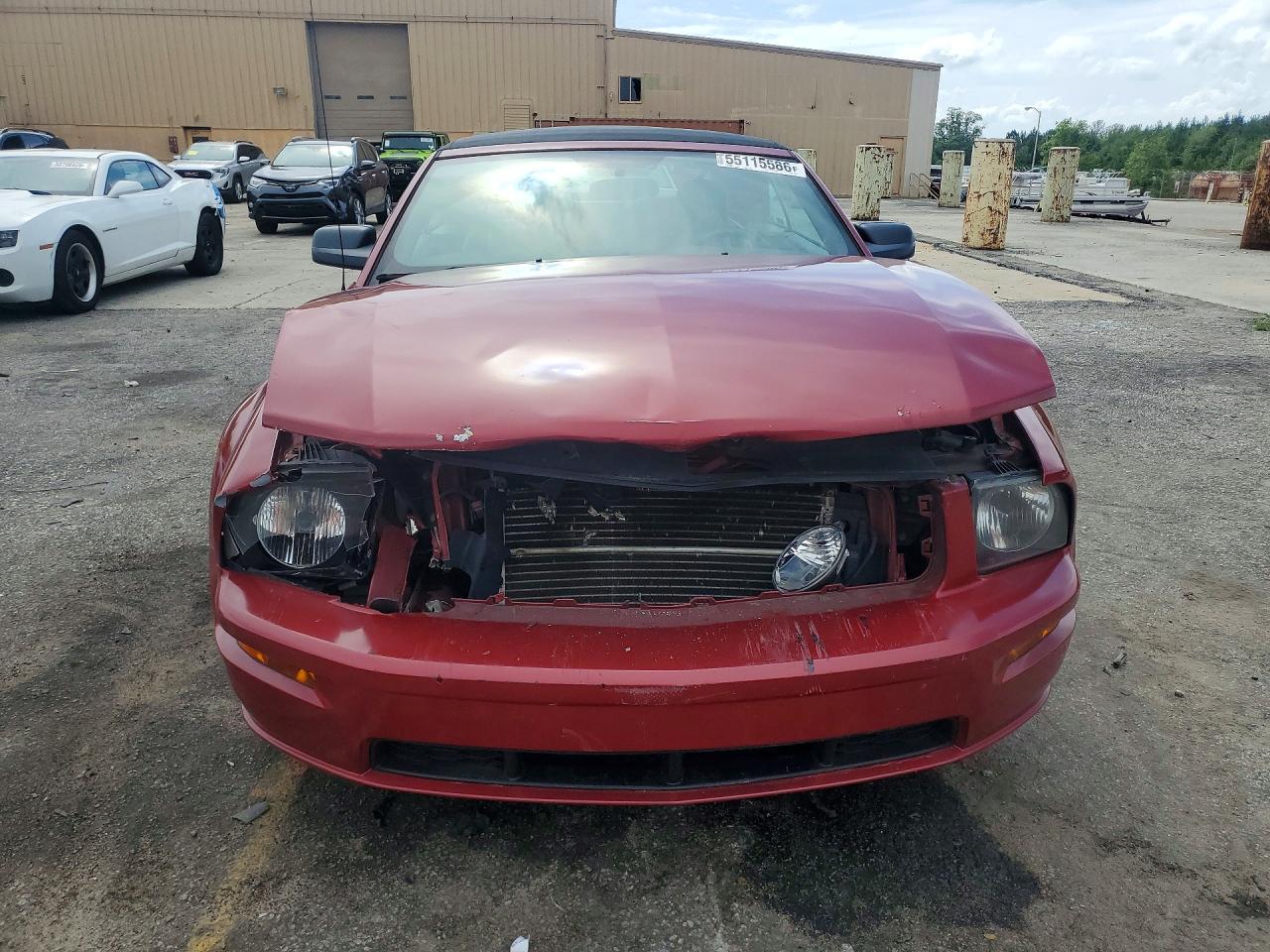 2006 Ford Mustang Gt Red vin: 1ZVFT85H065169734