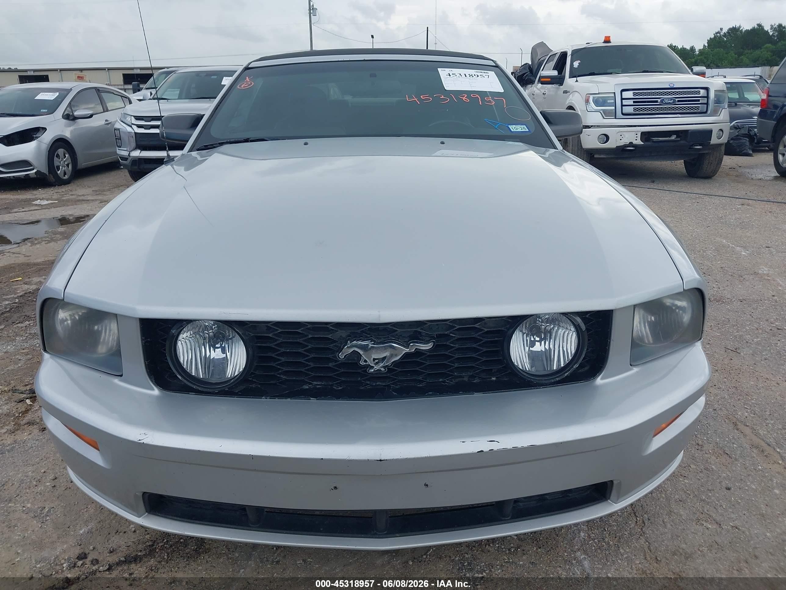 2006 Ford Mustang Gt Серебряный vin: 1ZVFT85H165163554