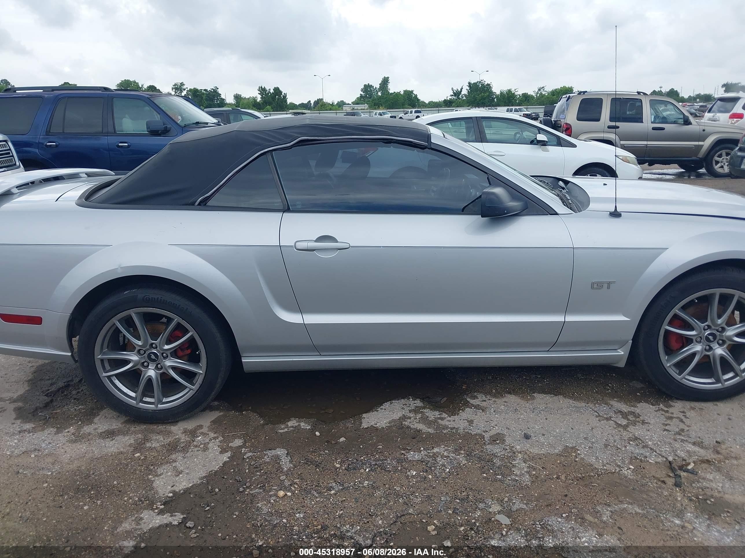 2006 Ford Mustang Gt Серебряный vin: 1ZVFT85H165163554