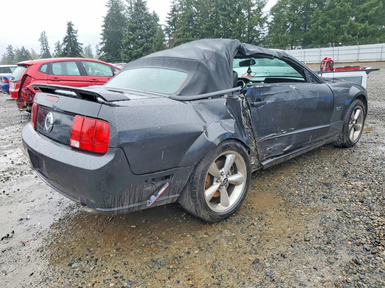 2007 Ford Mustang Gt Gray vin: 1ZVFT85H275231930